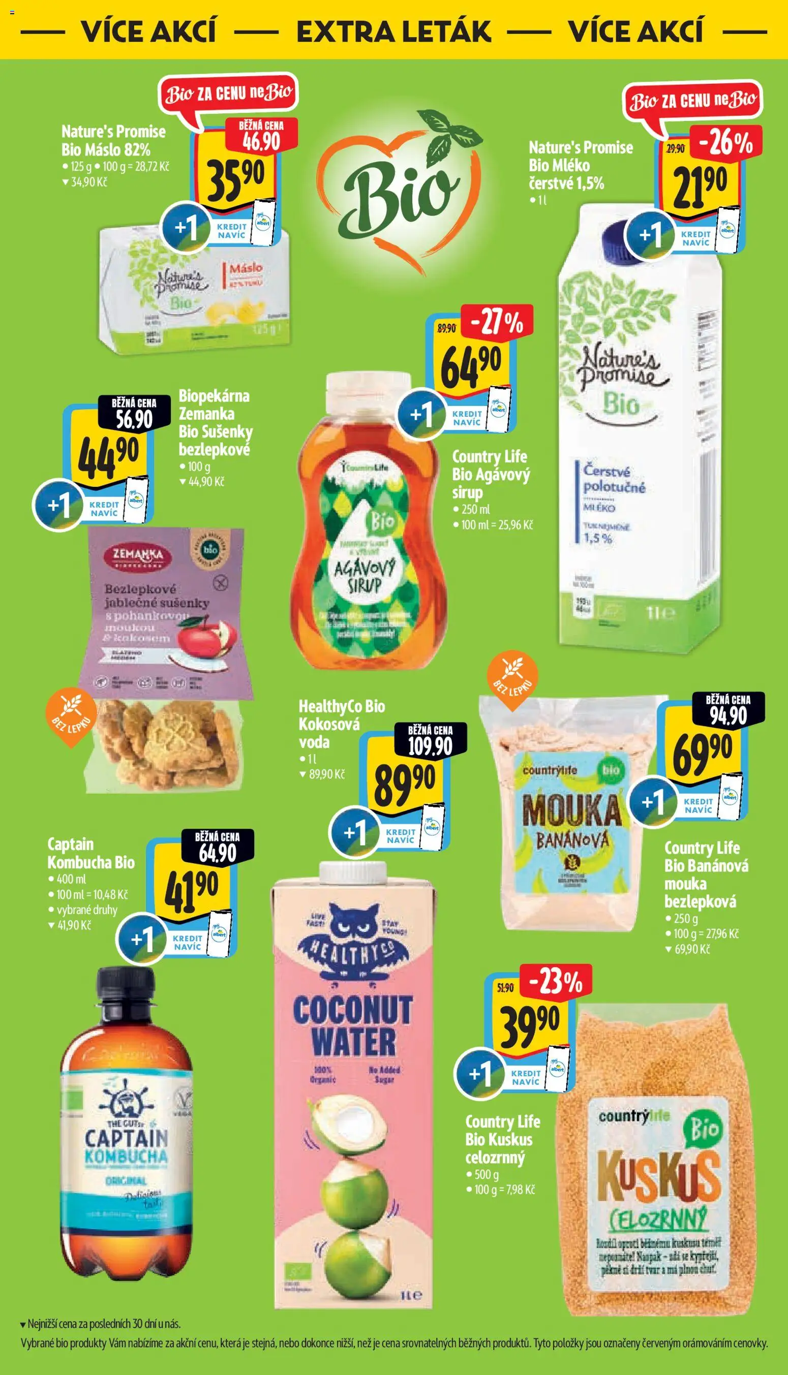 Albert leták - Hypermarket - Znojmo od 14.10.2026 | Strana: 63 | Produkty: Agávový sirup, Voda, Máslo, Cookies
