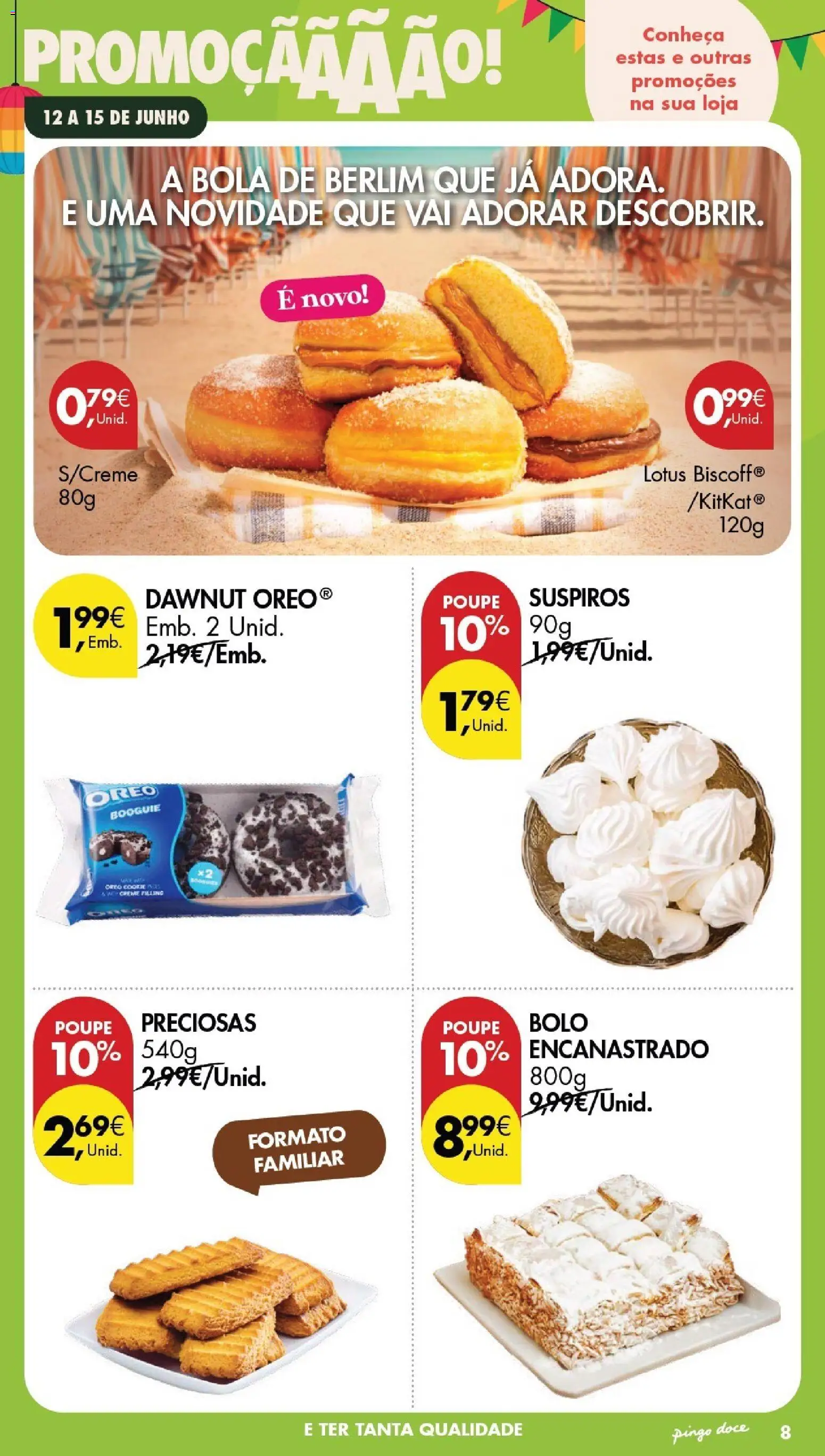 Pingo Doce Poupe este Fim de Semana │ válido de 12.06.2026 | Página: 8 | Produtos: Bolo, Creme