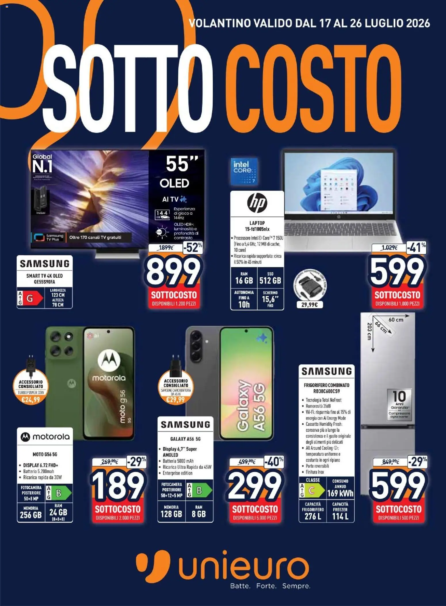 Volantino Unieuro del 17/07/2026 | Pagina: 1