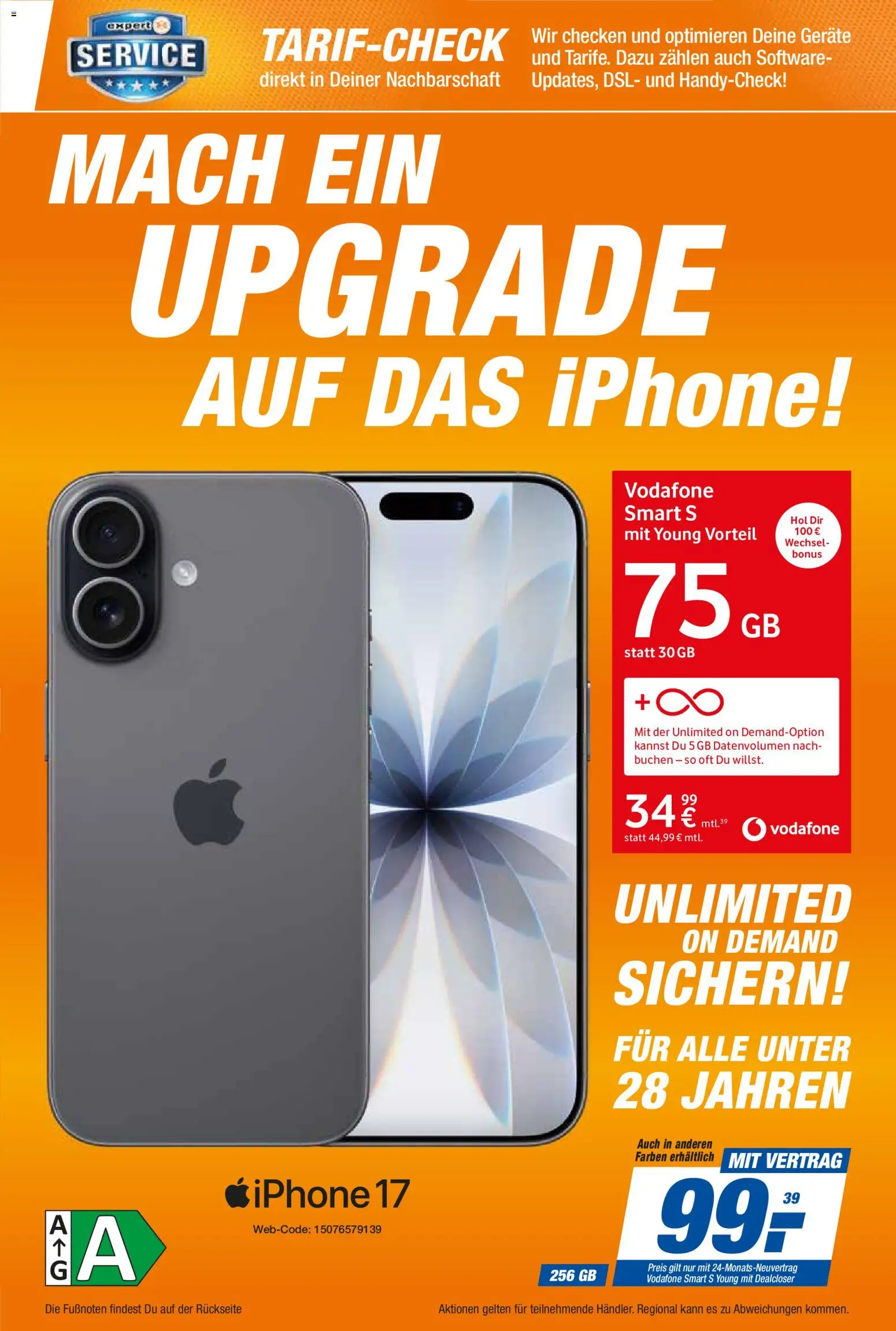 Expert Smarthphone Highlights im August – gültig ab 01.08.2026 | Seite: 17 | Produkte: Iphone