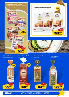 Hleb tost tamni Don Don, 500 g - pregled Aman kataloga - važi od 14.09.2026 | Strana: 23 | Proizvode: Rezani hleb, Ovsena kaša, Malina, Čokolada