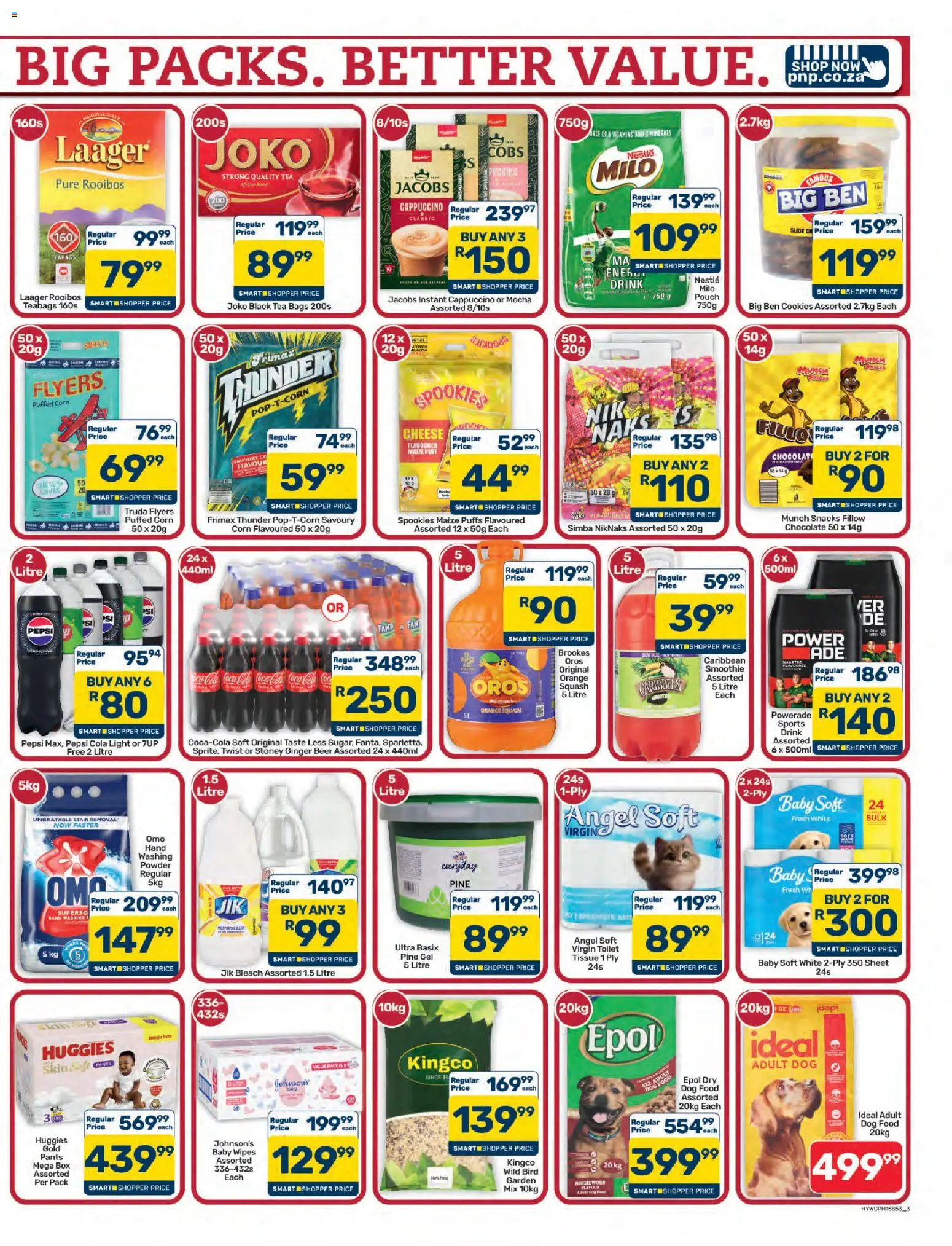 New Pick n Pay catalogue – valid from 23/10/2026 | Page: 3 | Products: Boerewors, Toilet, Cheese, Black Tea