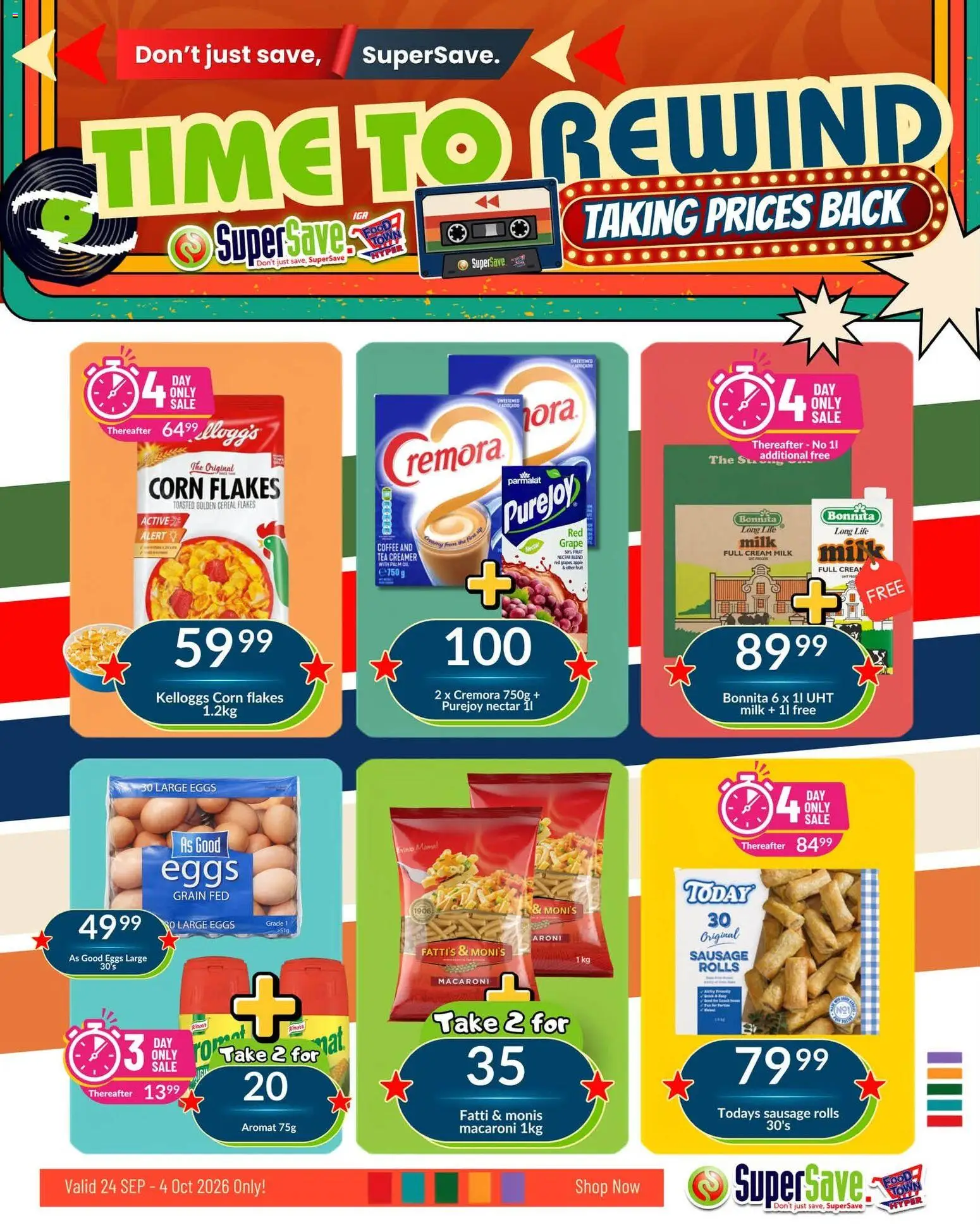 New Super Save catalogue – valid from 24/09/2026 | Page: 3 | Products: Corn, Coffee, Cream, Fruit