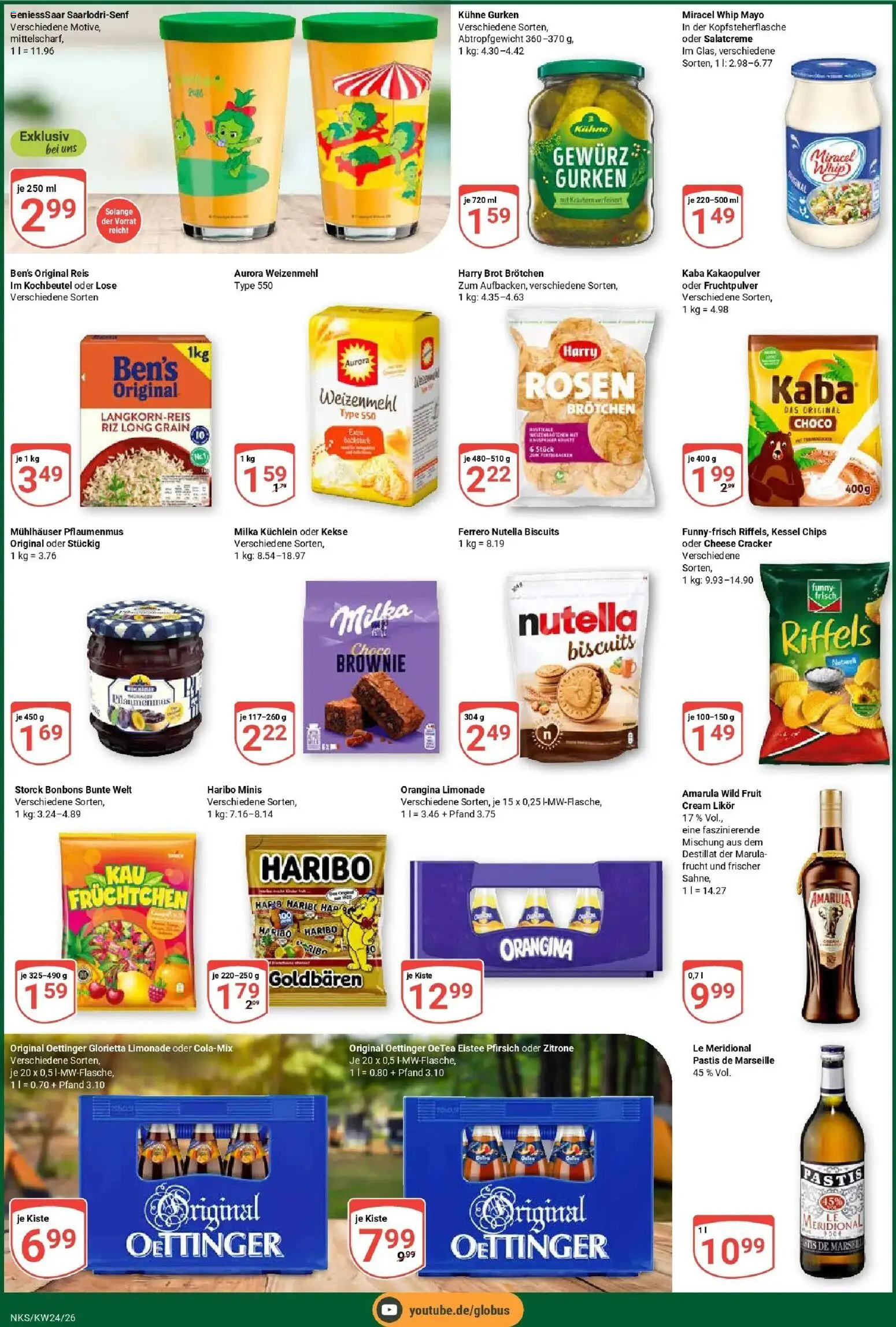 Globus Prospekt Neunkirchen – gültig ab 08.06.2026 | Seite: 6 | Produkte: Likör, Funny frisch, Oettinger, Miracel whip