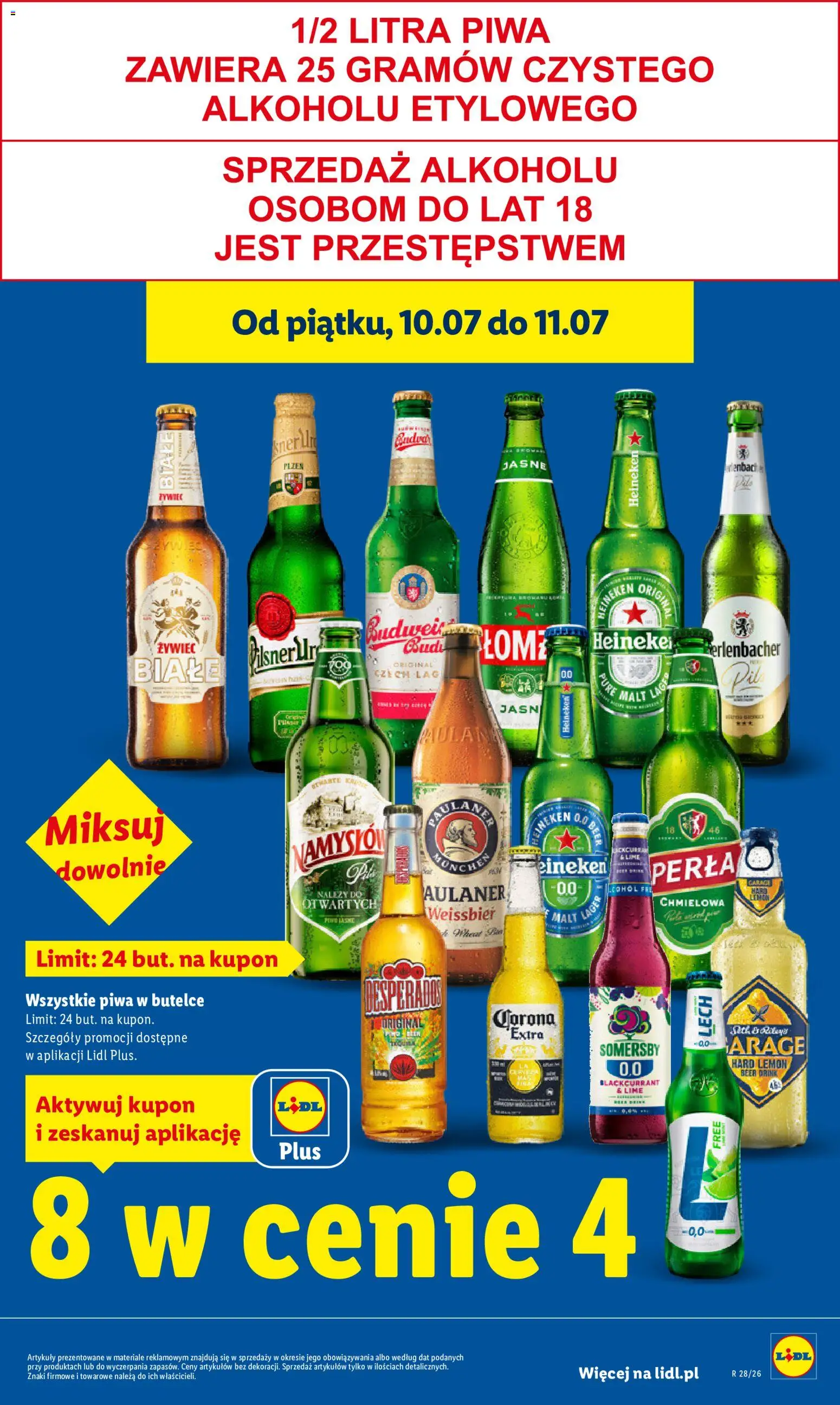 Lidl Polsko leták od 09.07.2026 | Strana: 5 | Produkty: Heineken, Desperados, Perla