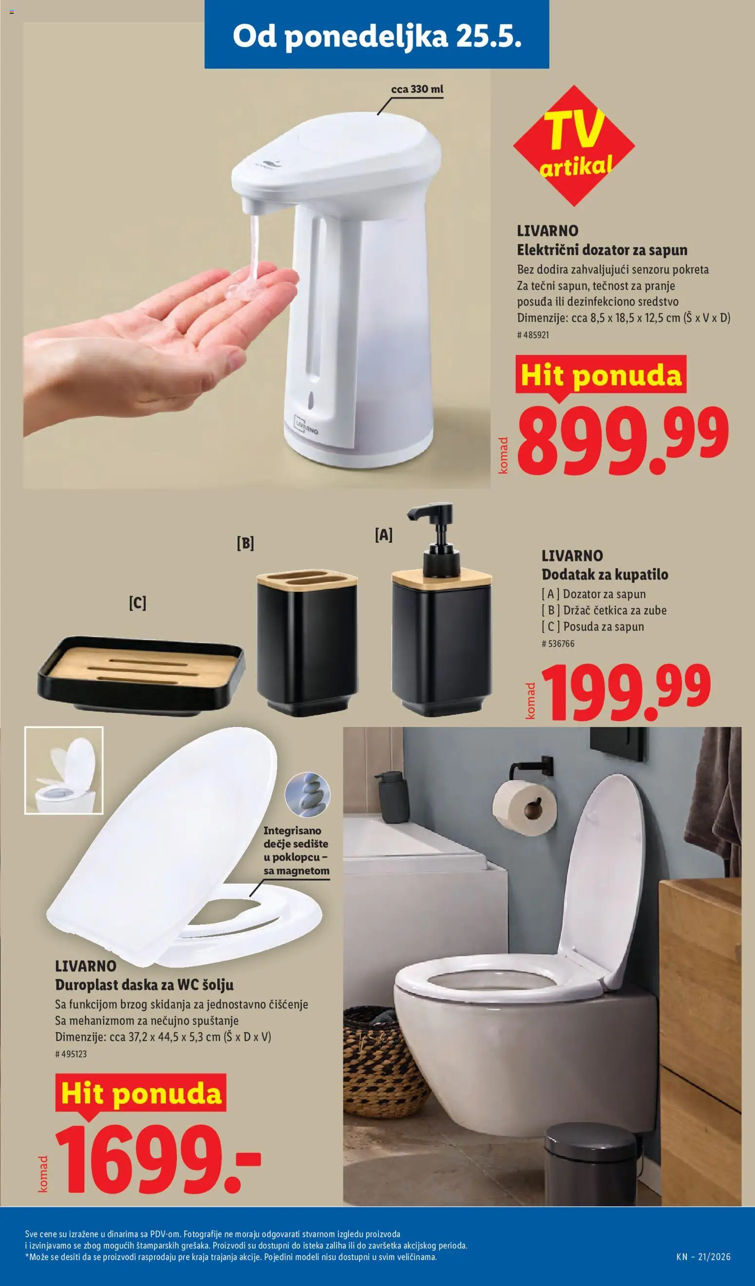 Lidl katalog - važi od 21.05.2026 | Strana: 85 | Proizvode: Wc, Kupatilo, Sapun, Četkica za zube