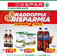 Anteprima del volantino Despar volantino Sicilia valido a partire dal 21/09/2026