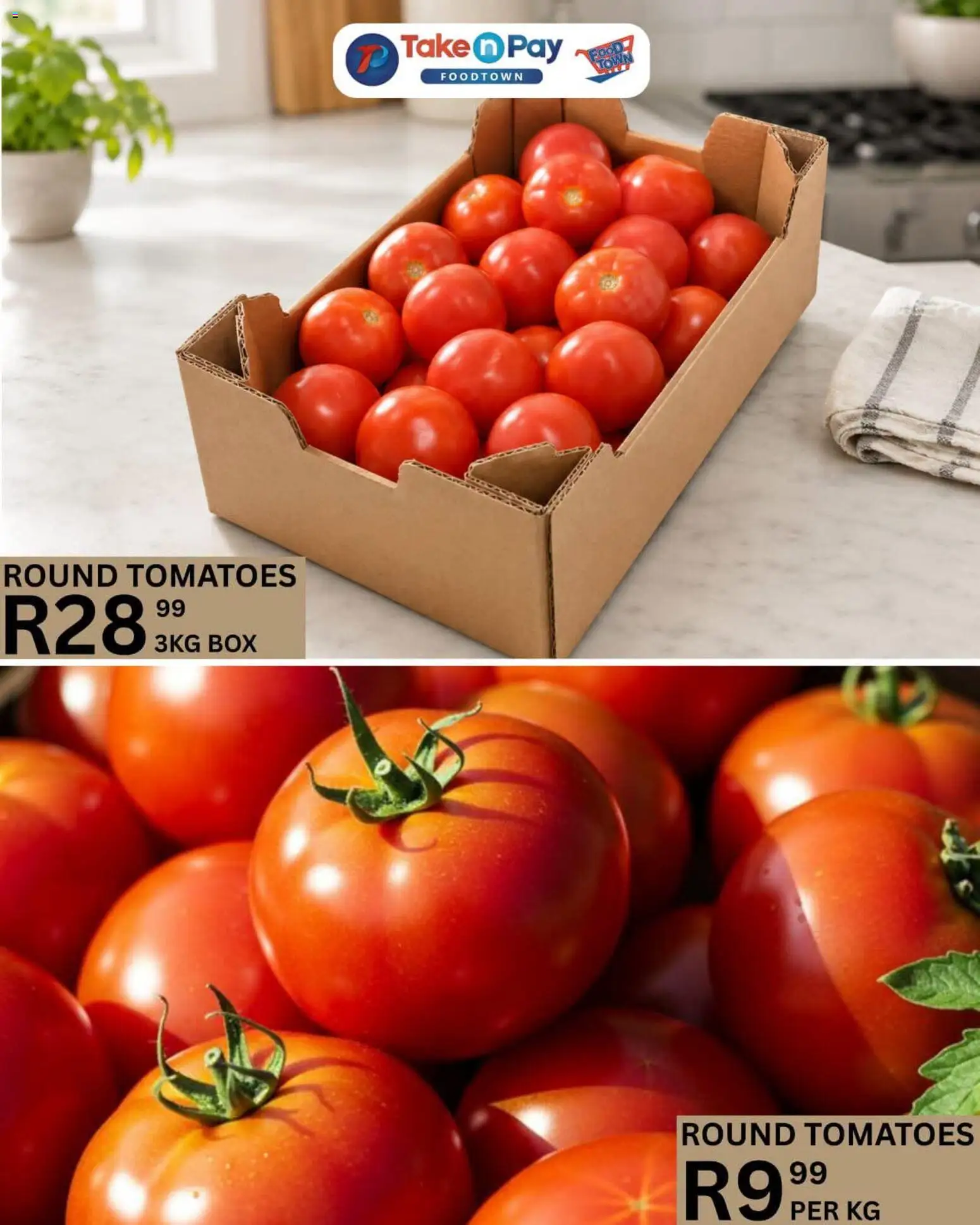 New Take n Pay catalogue – valid from 04/09/2026 | Page: 1 | Products: Box, Tomatoes