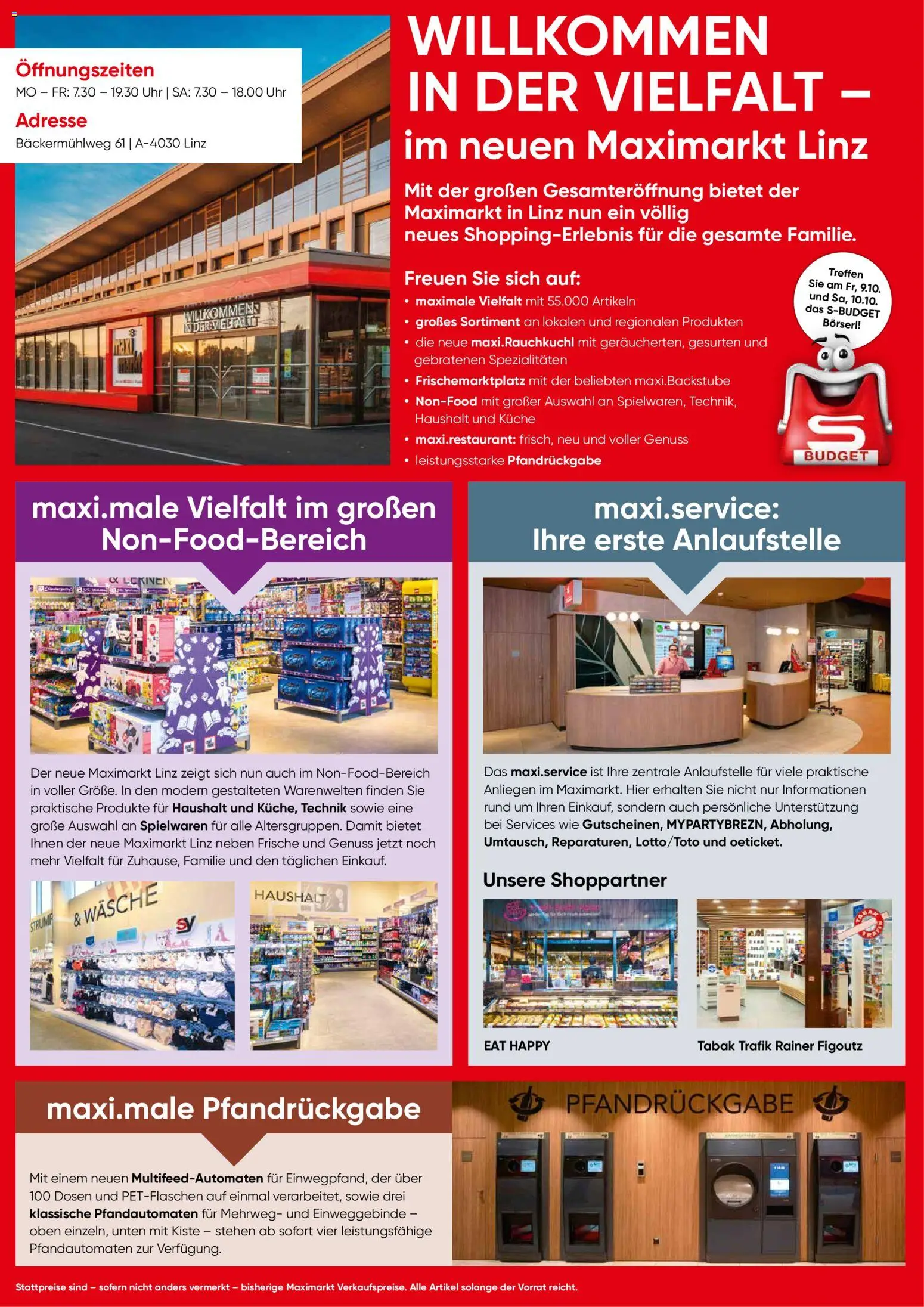 Maximarkt Eröffnung Linz gültig ab 09.10.2026 | Seite: 6 | Produkte: Uhr