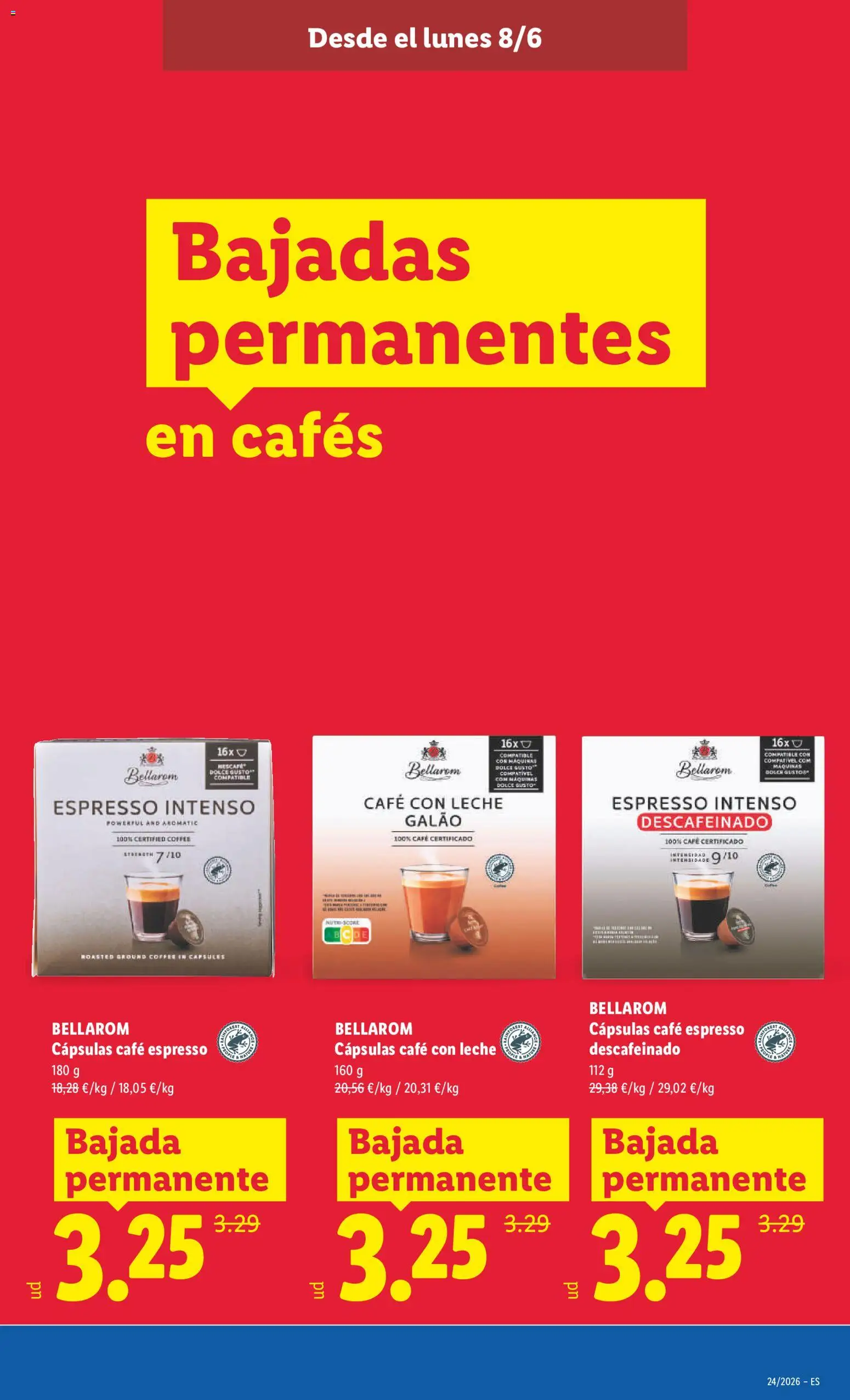 Lidl folleto │ válido desde el 08.06.2026 | Página: 55 | Productos: Café con leche, Leche, Café