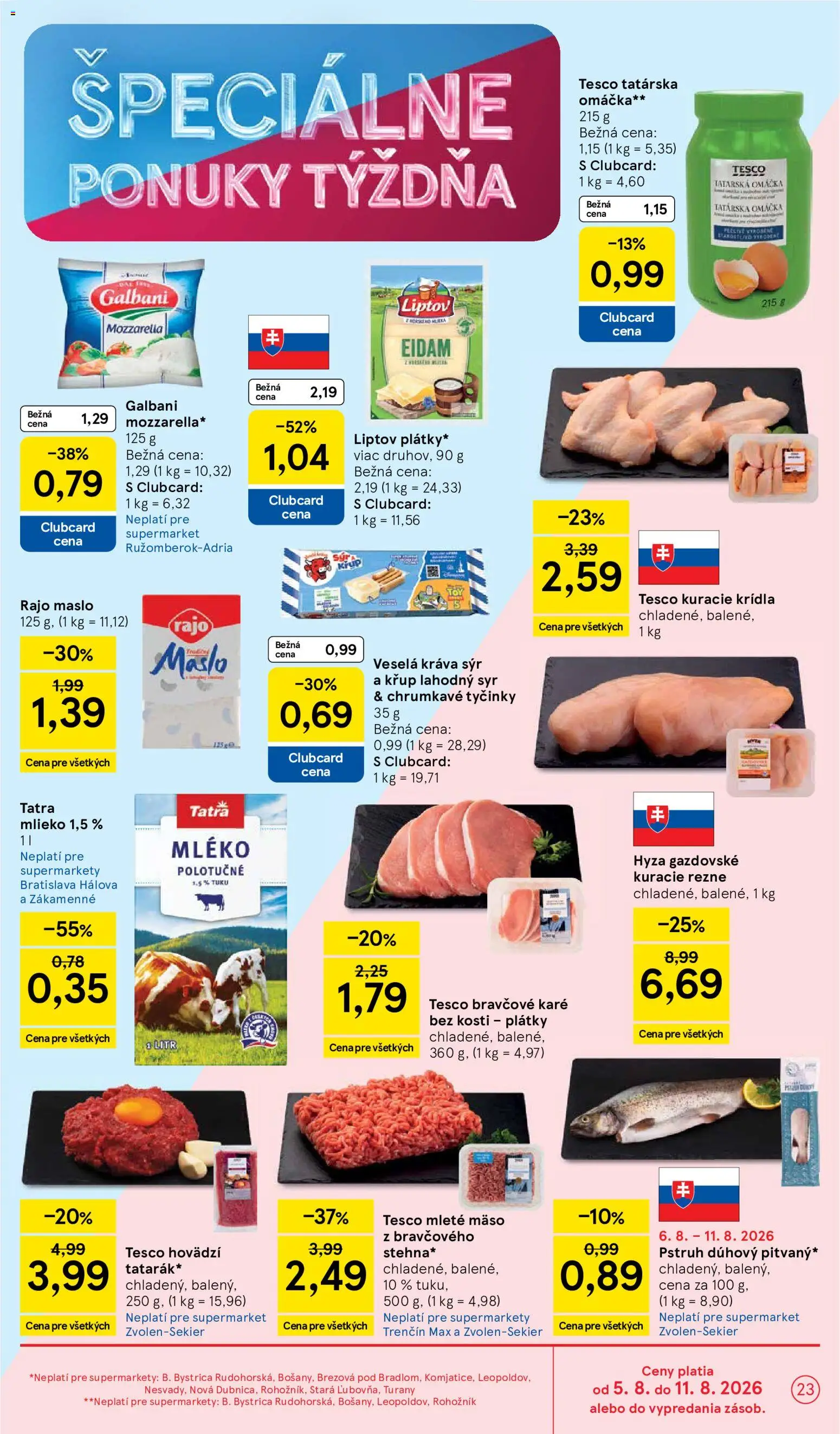 Nové Tesco akcie – leták je platný od 05.08.2026 | Strana: 23