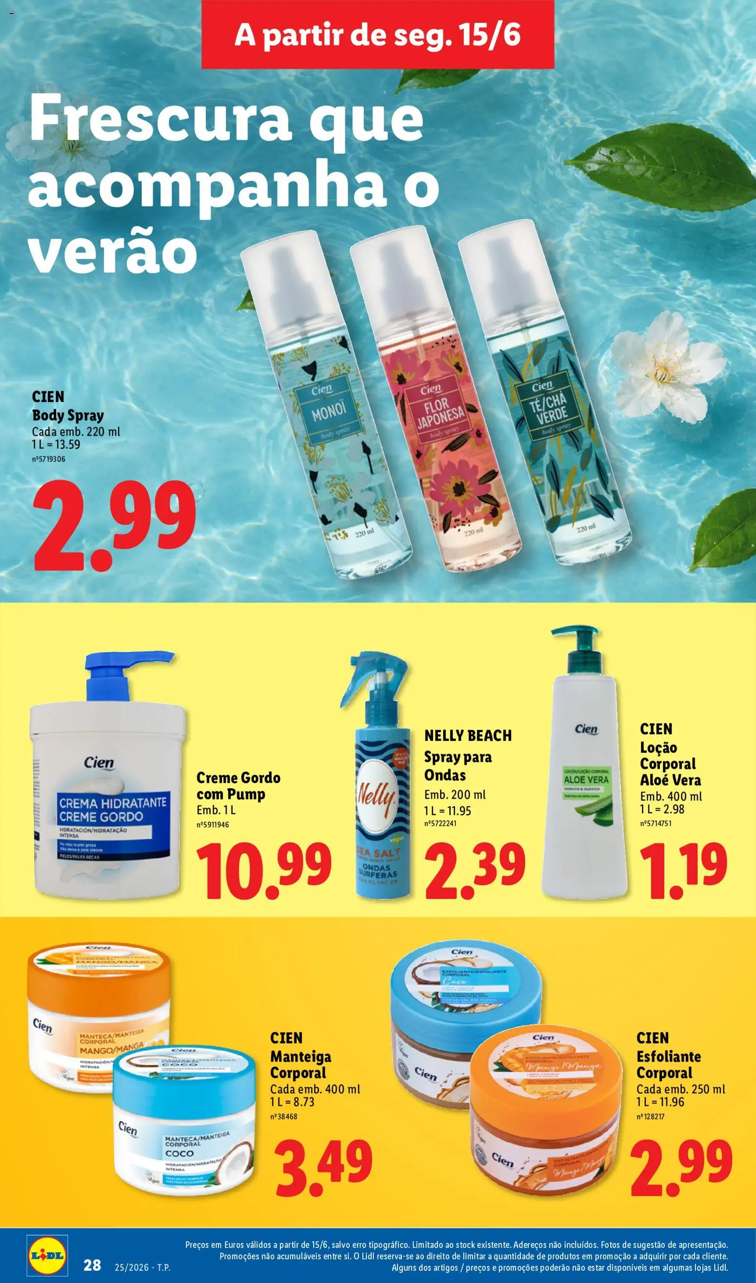 Lidl Folheto Especial │ válido de 15/06/2026 | Página: 28 | Produtos: Manga, Loção corporal, Aloe Vera, Coco