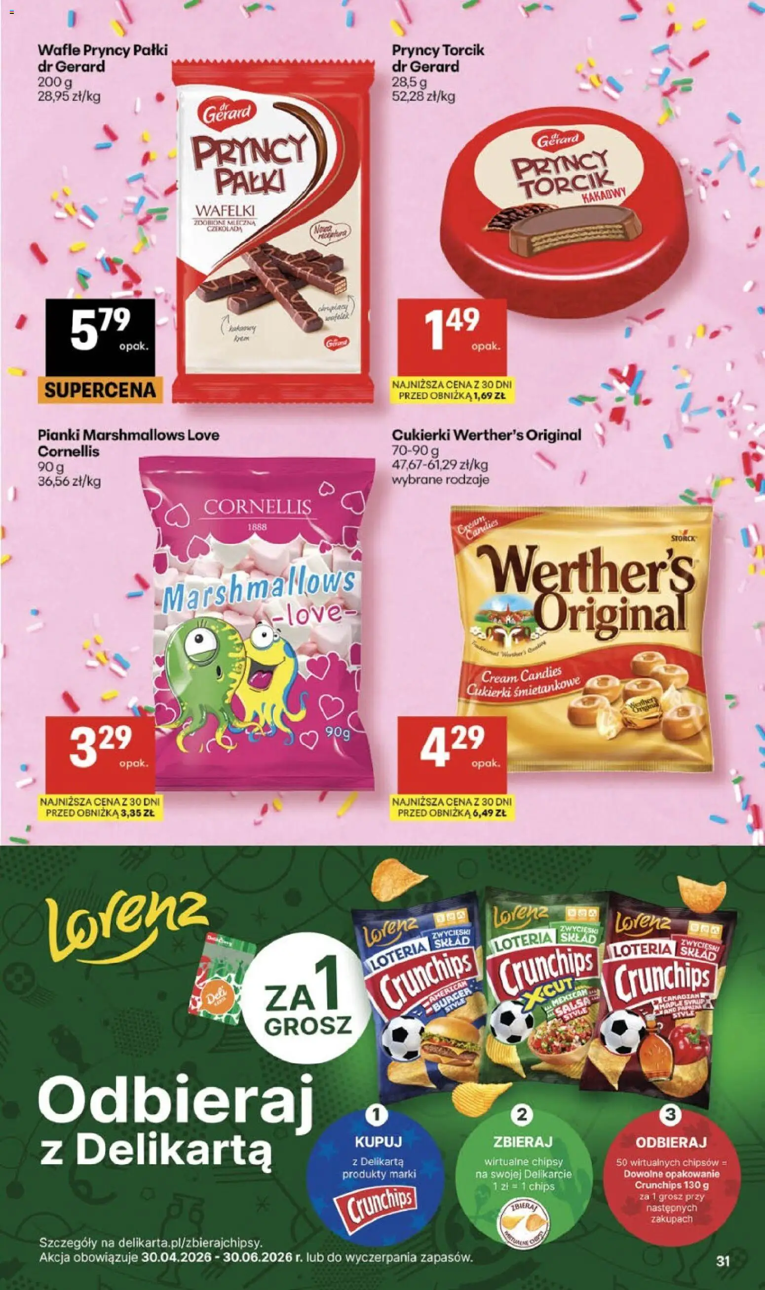 Delikatesy Centrum gazetka - Sklepy Własne od 21.05.2026 | Strona: 31 | Produkty: Chipsy, Wafelki, Czekolada, Cukierki