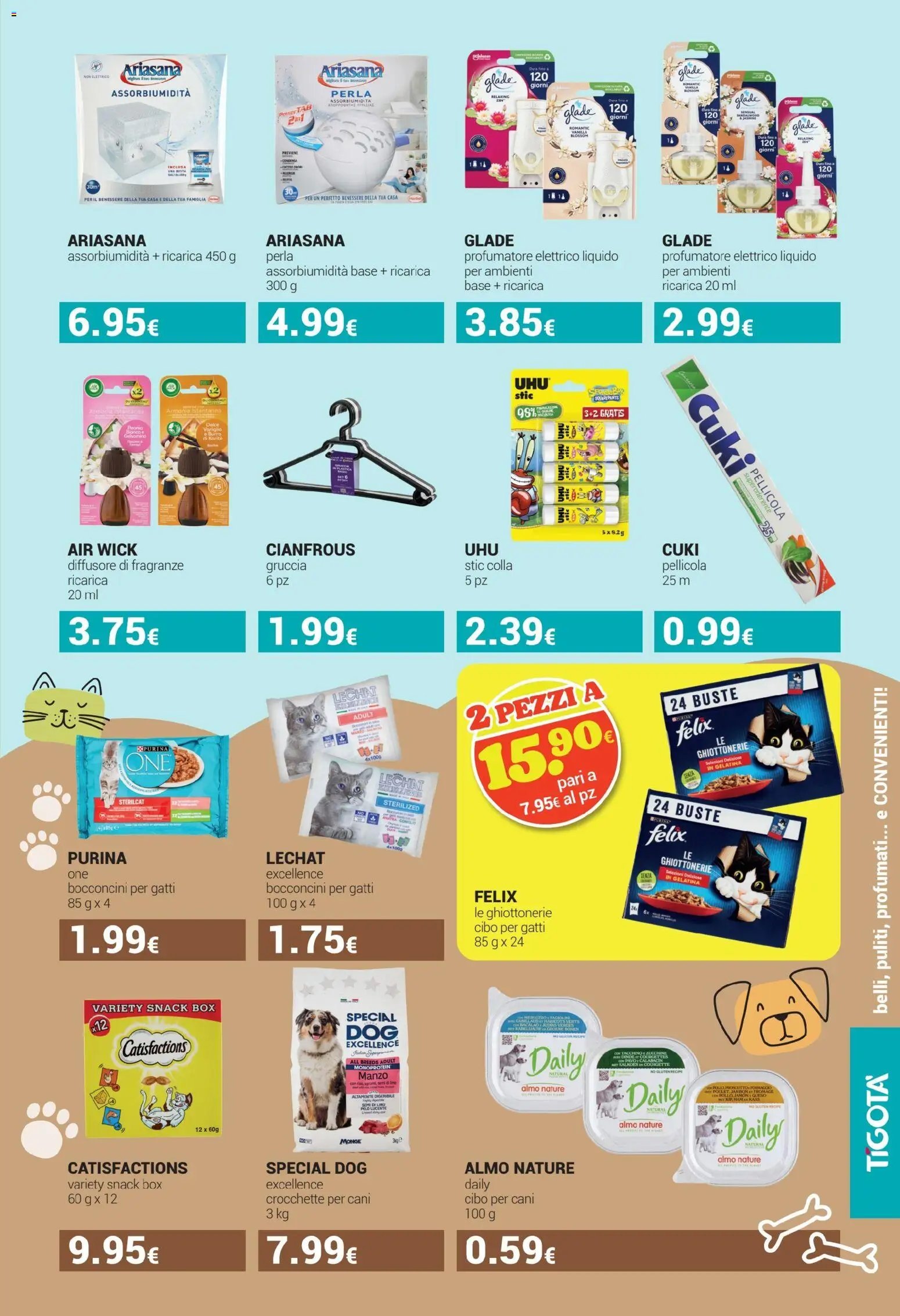 Volantino Tigotà del 01/09/2026 | Pagina: 17 | Prodotti: Manzo, Burro, Cibo per cani, Anatra