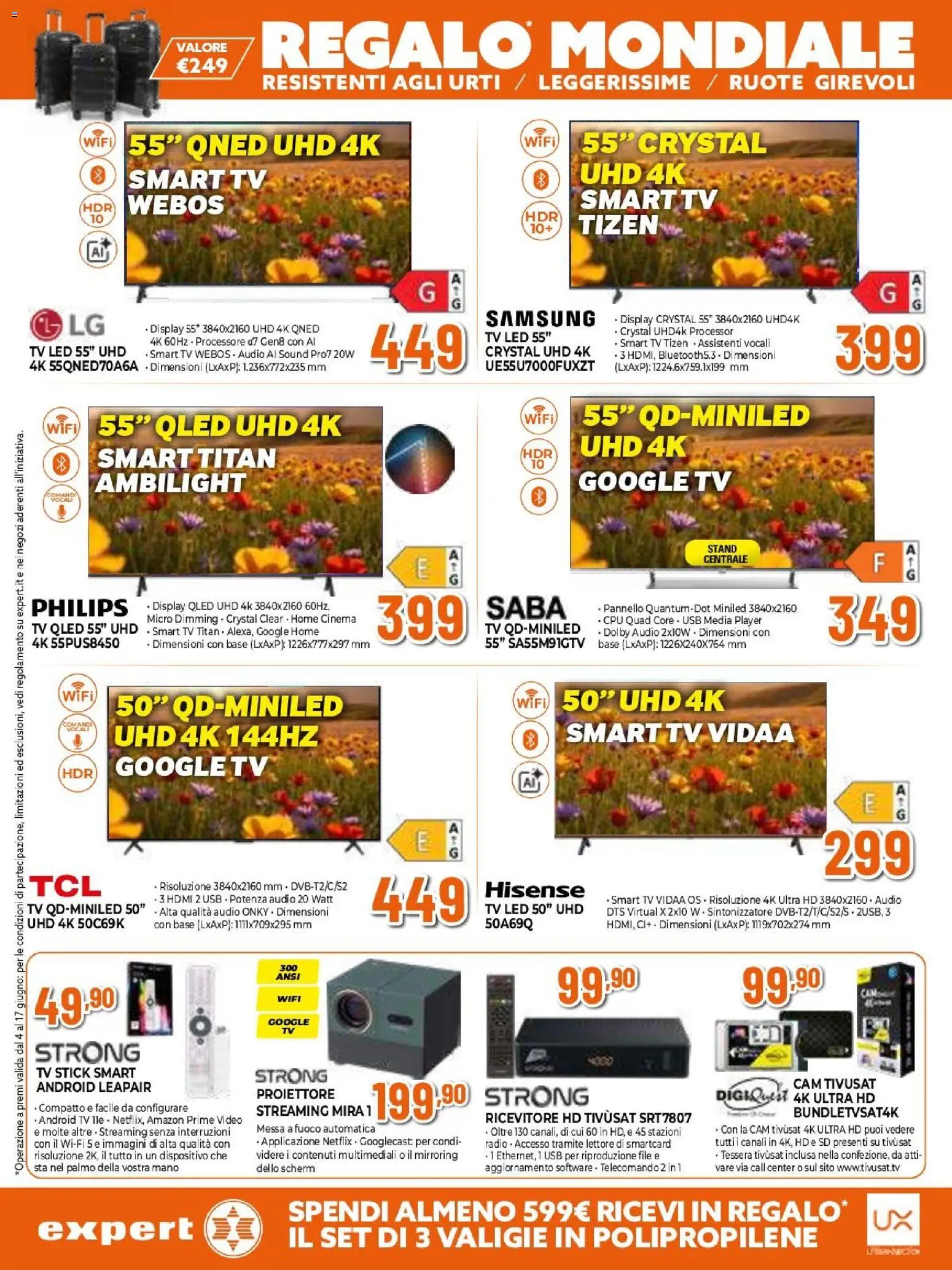 Volantino Expert del 04.06.2026 | Pagina: 5 | Prodotti: smart TV, TV, Audio, USB
