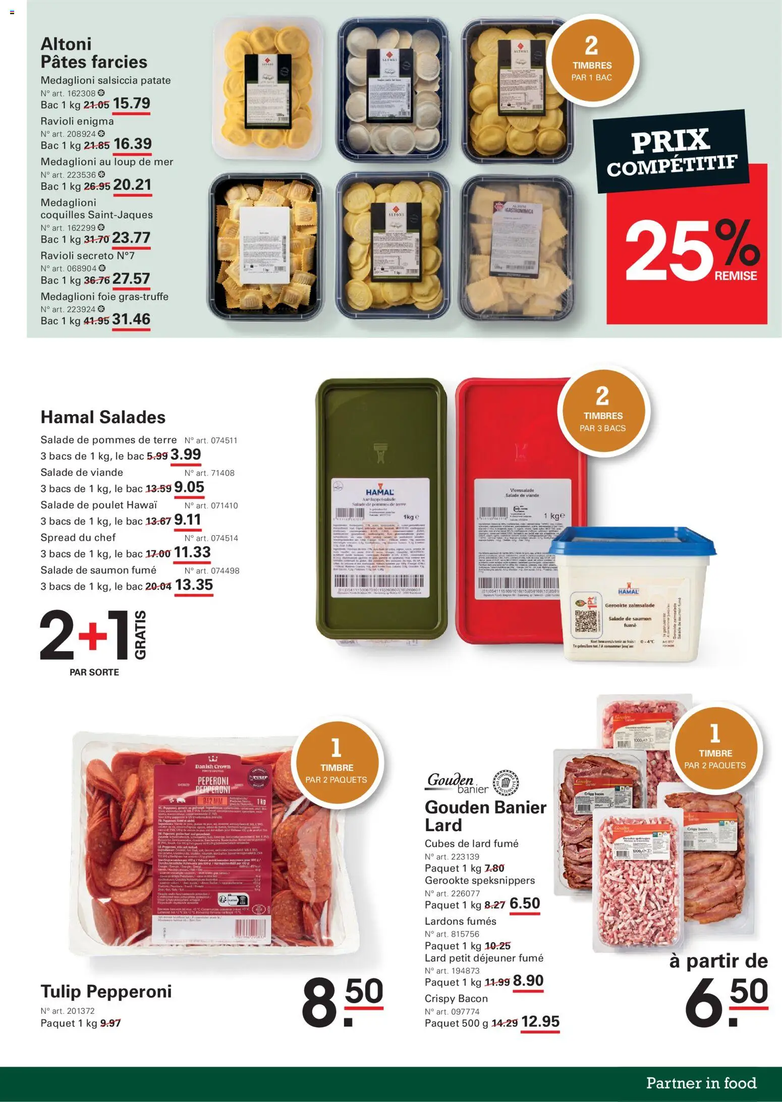 {H1} | Pagina: 9 | Producten: Salades, Bacon, Salade, Aardappelsalade