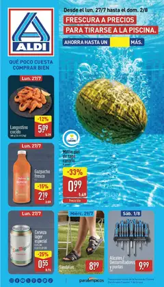 Vista previa Aldi folleto Canarias válido desde el 27/07/2026