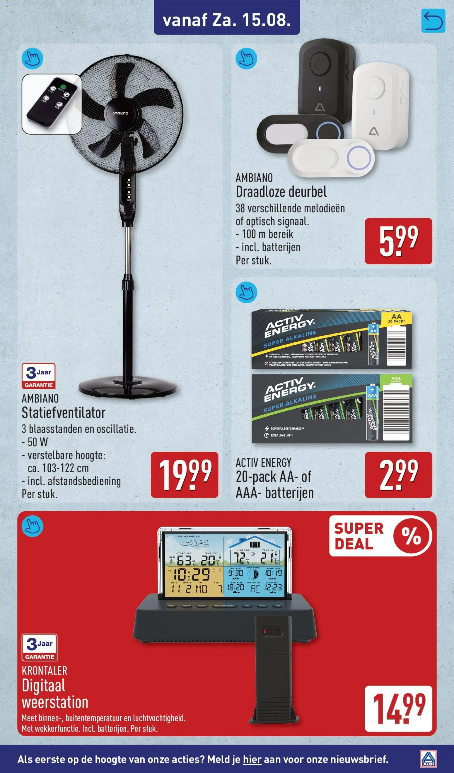 {H1} | Pagina: 13 | Producten: Weerstation, Batterijen