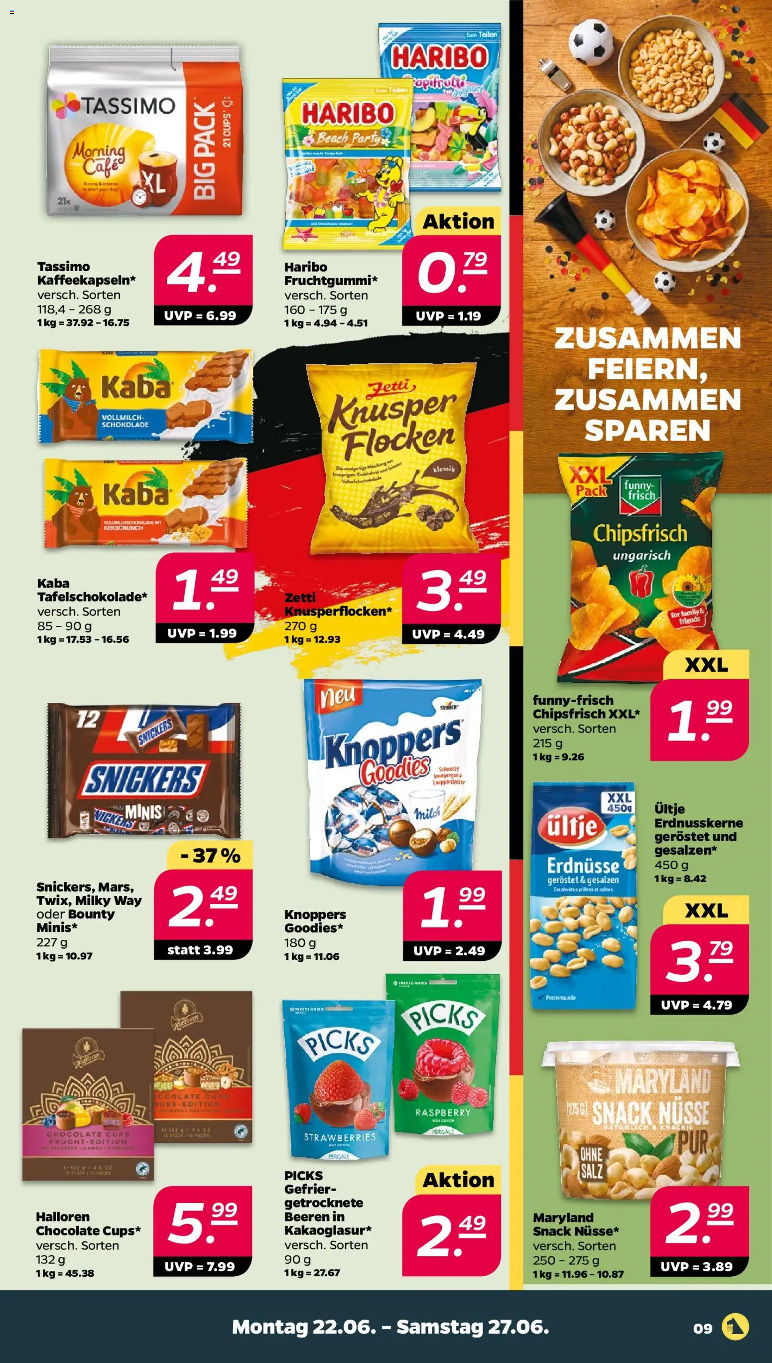 Netto Prospekt – gültig ab 22.06.2026 | Seite: 9 | Produkte: Top, Milch, Schokolade, Gin