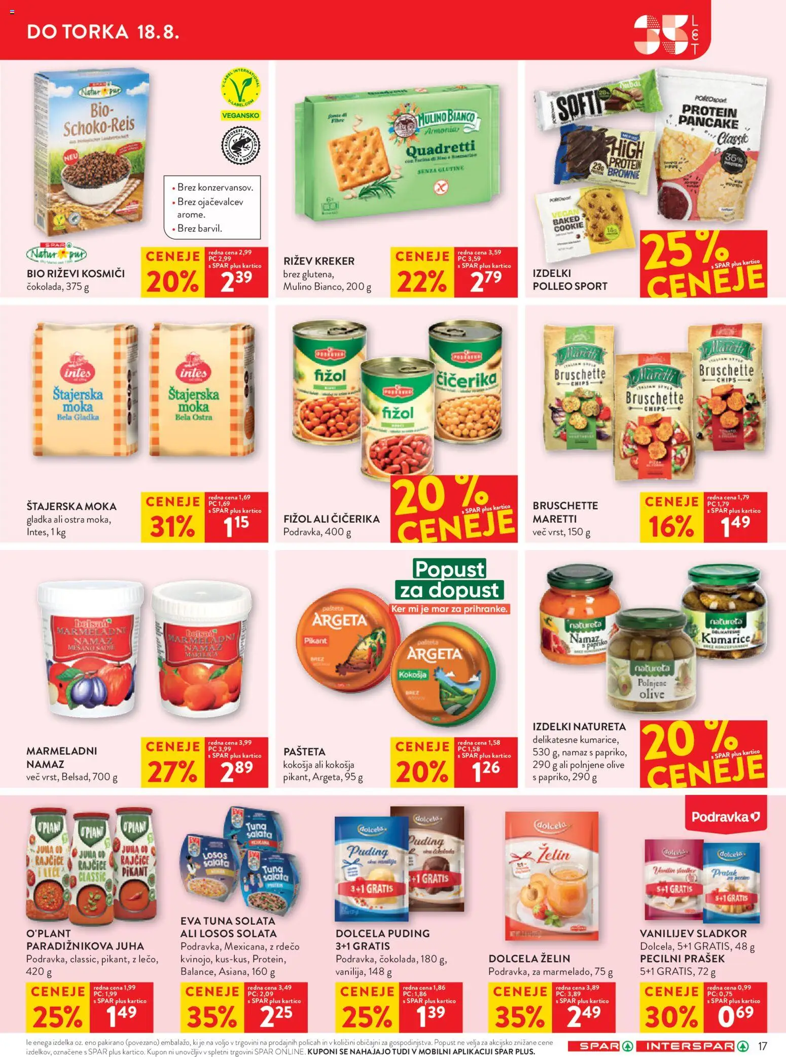 Novi Spar katalog ponudbe – veljaven od 12.08.2026 | Stran: 19 | Izdelki: Tuna, Pašteta, Kumarice, Solata