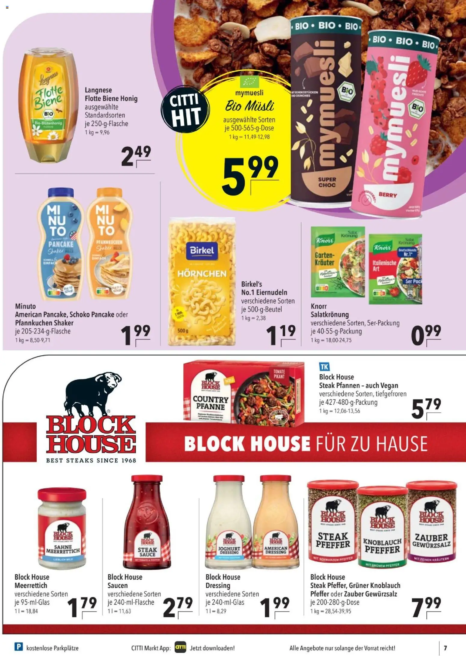 CITTI tilbudsavis – gyldig fra 09/09/2026 | Side: 7 | Produkter: Dressing, Müsli