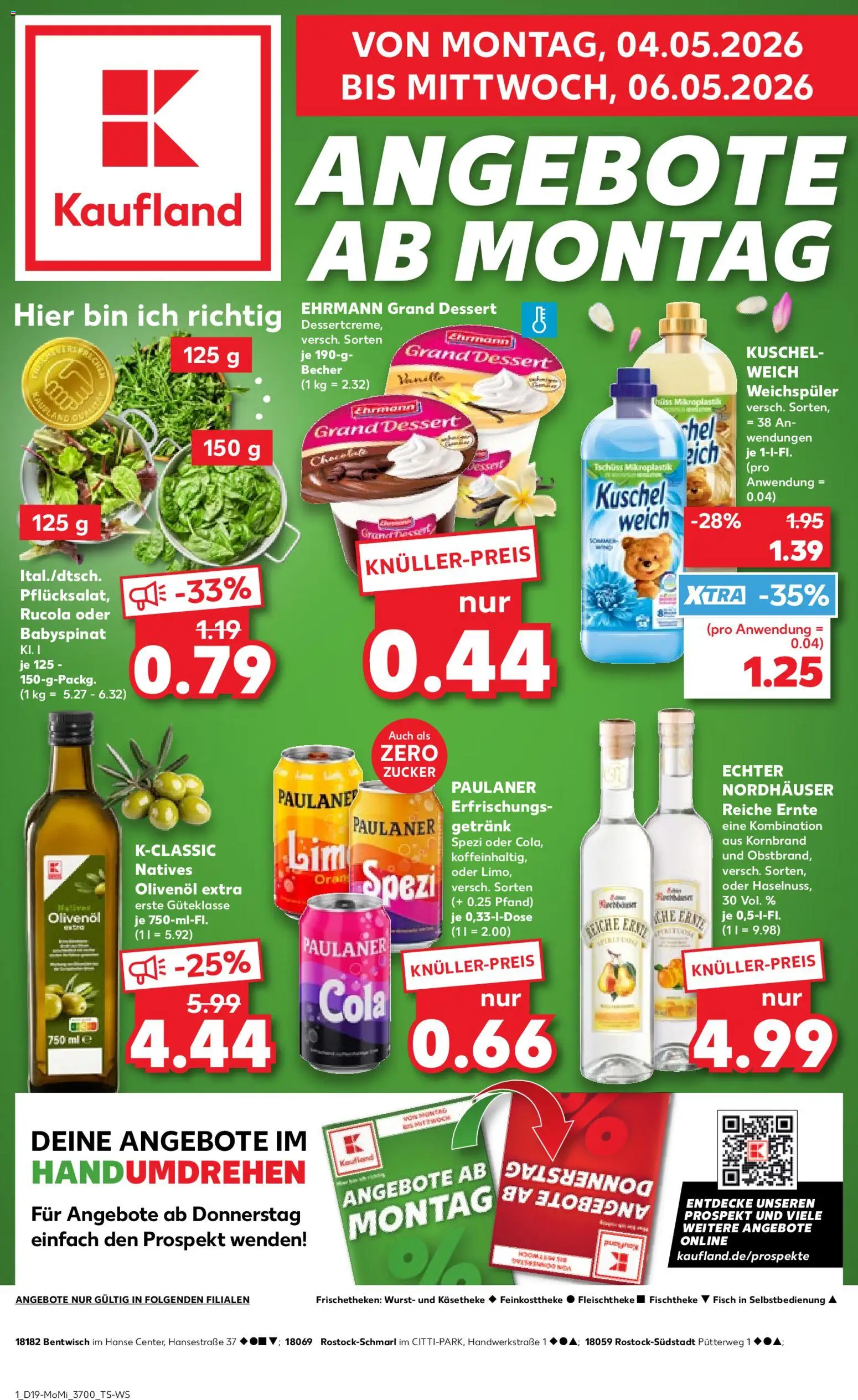 Kaufland Prospekt Rostock	 – gültig ab 04.05.2026 | Seite: 1