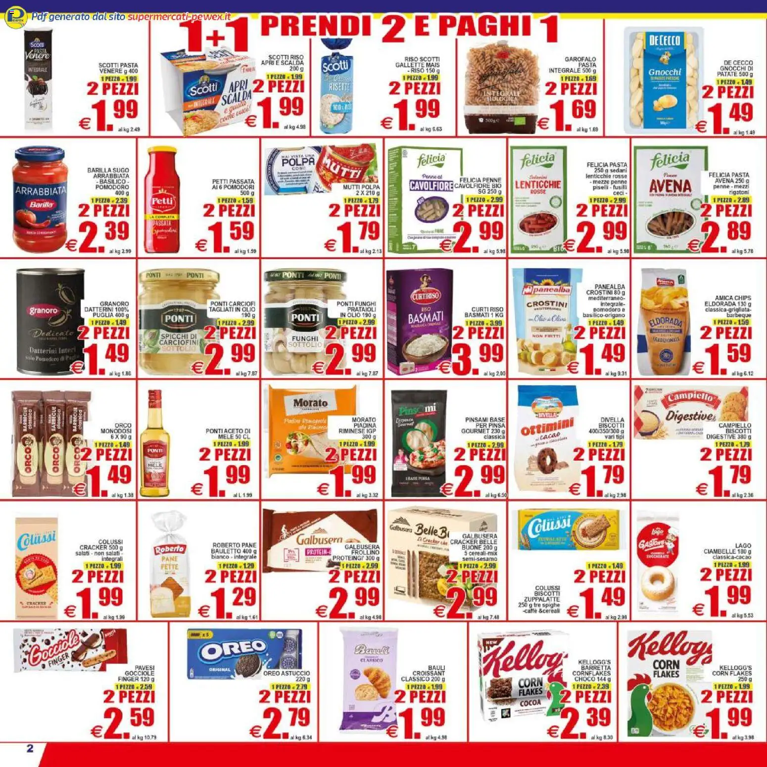 Volantino Pewex del 29.04.2026 | Pagina: 2 | Prodotti: Barbecue, Mutti, Mais, Cacao