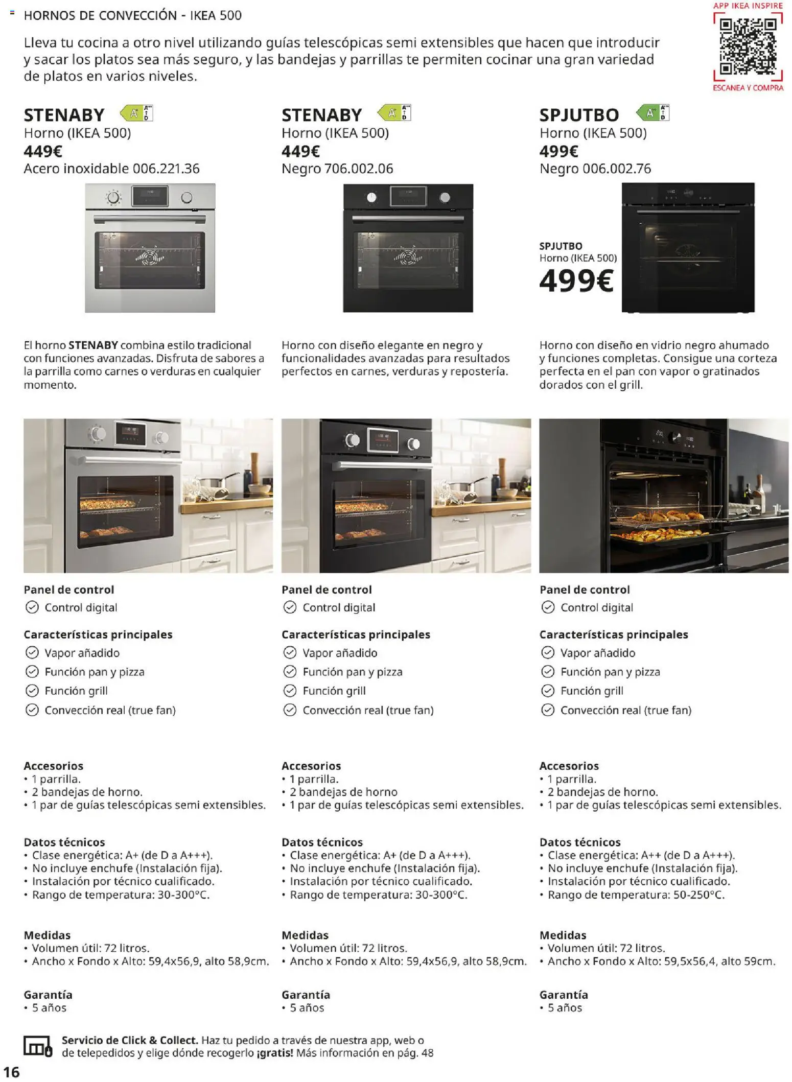 IKEA - Electrodomésticos │ válido desde el 01/09/2026 | Página: 16 | Productos: El horno, Pizza, Té, Cocina