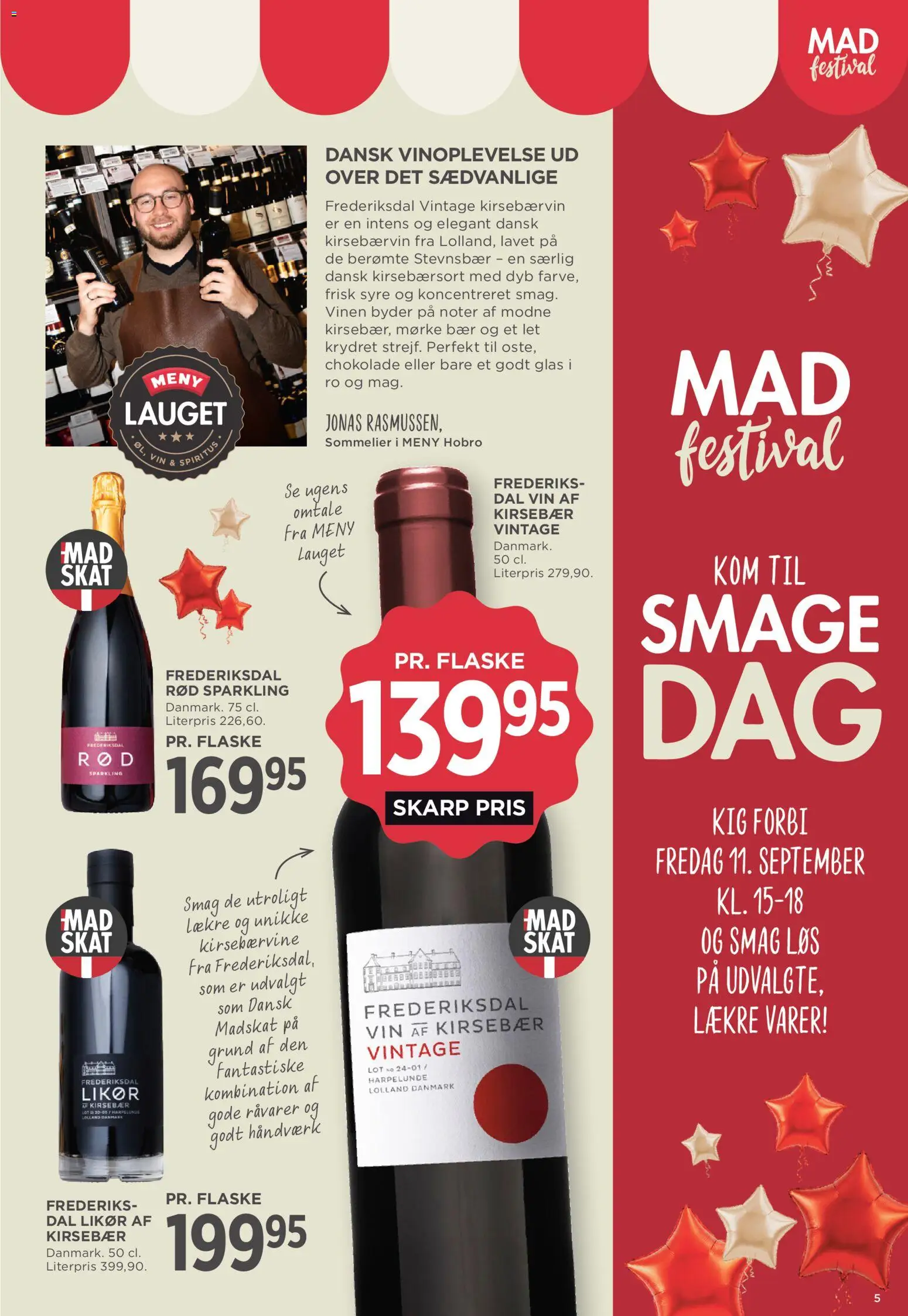 Meny tilbudsavis – gyldig fra 11/09/2026 | Side: 5 | Produkter: Chokolade, Vin, Kirsebær, Kirsebærvin