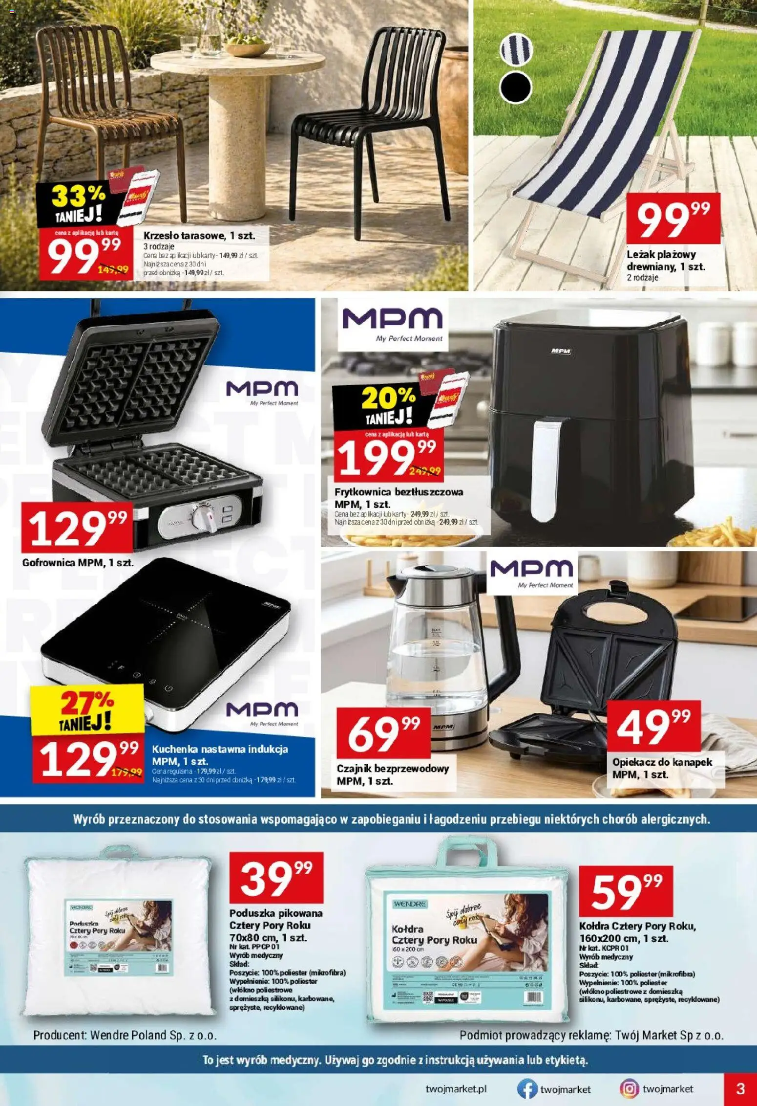 Twój Market gazetka od 13.05.2026 | Strona: 3 | Produkty: Karta, Kuchenka, Czajnik, Poduszka