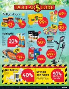 Dollar Store erbjudanden - Förhandsvisning av reklamblad från butik Dollar Store aktuell från 06/07/2026 | Sida: 4 | Produkter: Grästrimmer, Batteri, Solglasögon, Laddare