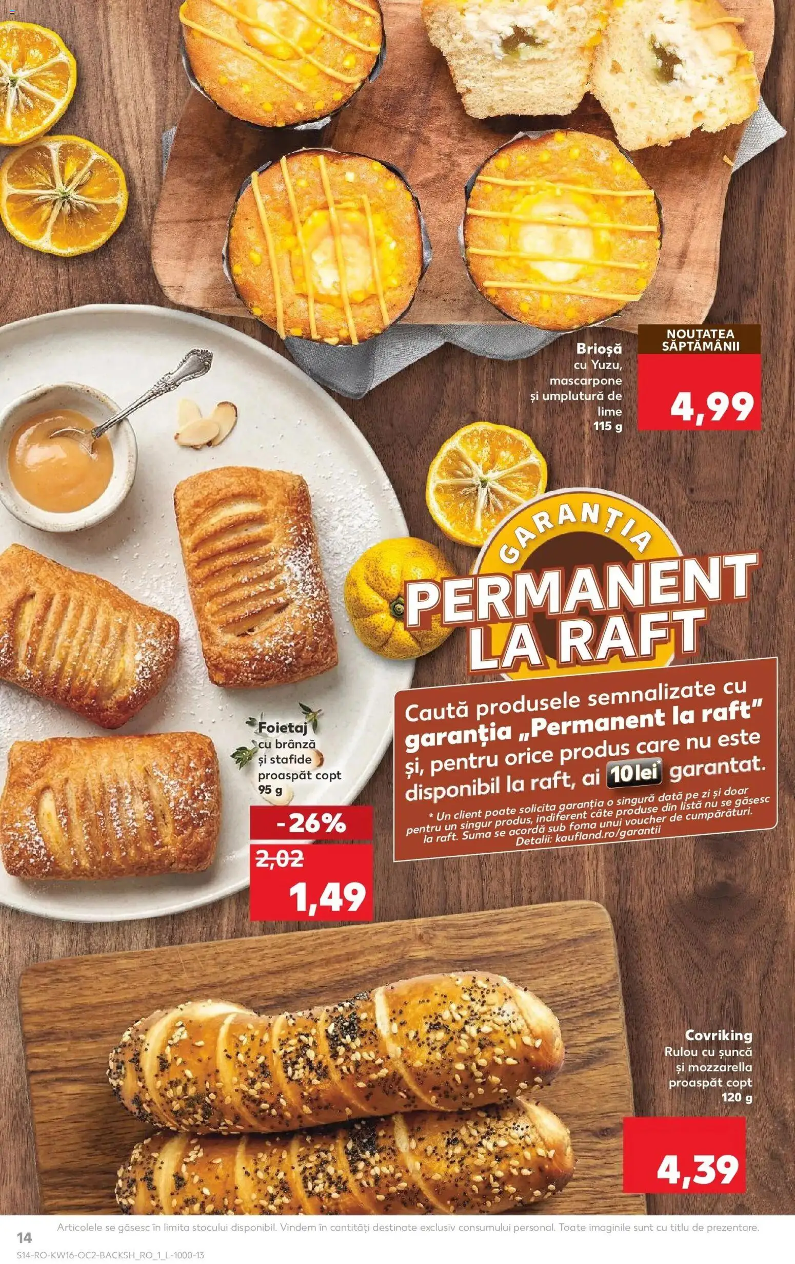 Noul catalog Kaufland – valabil de la 15.04.2026 | Pagină: 14 | Produse: Lime, Foietaj, Mozzarella, Mascarpone