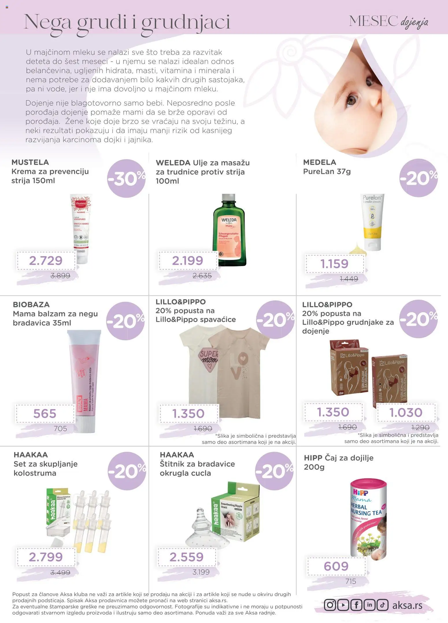 Aksa katalog - važi od 03.08.2026 | Strana: 4 | Proizvode: Balzam, Krema, Ulje, Grudnjak
