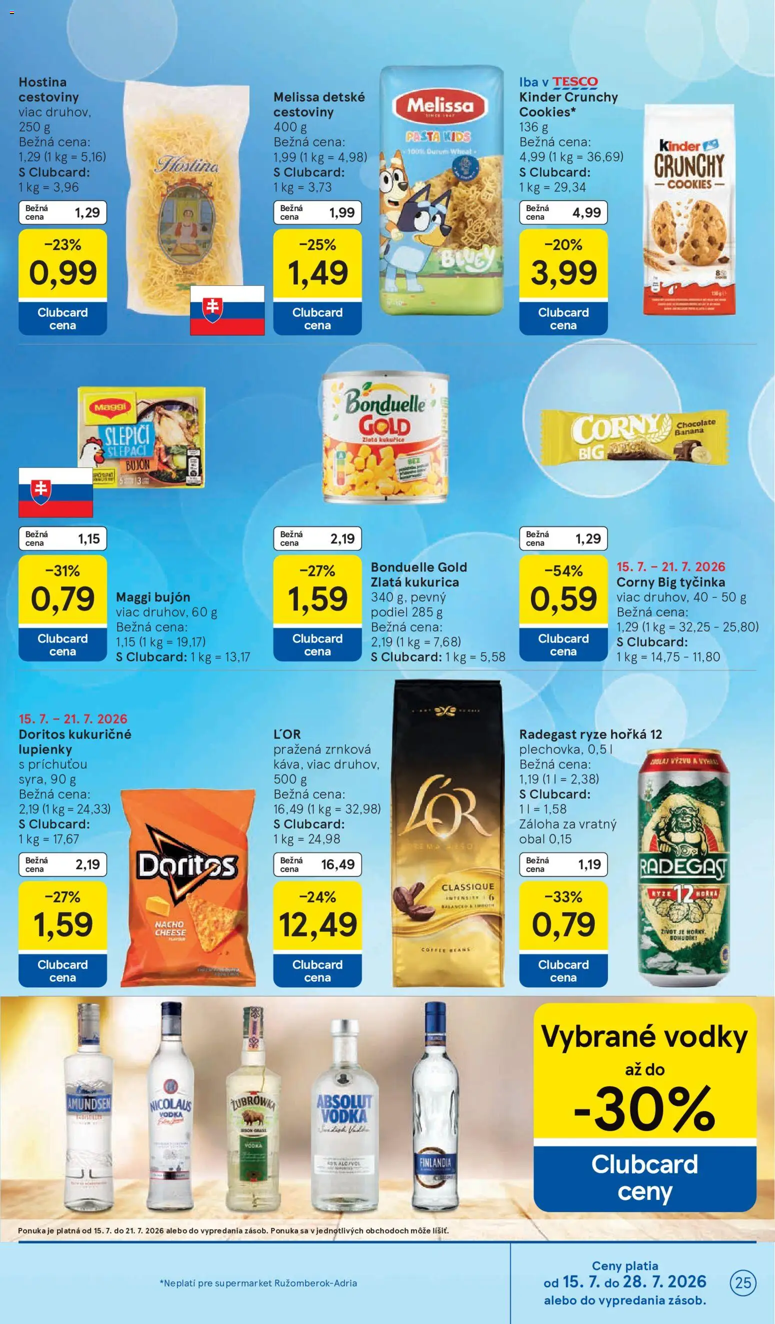 Nové Tesco akcie – leták je platný od 15.07.2026 | Strana: 25