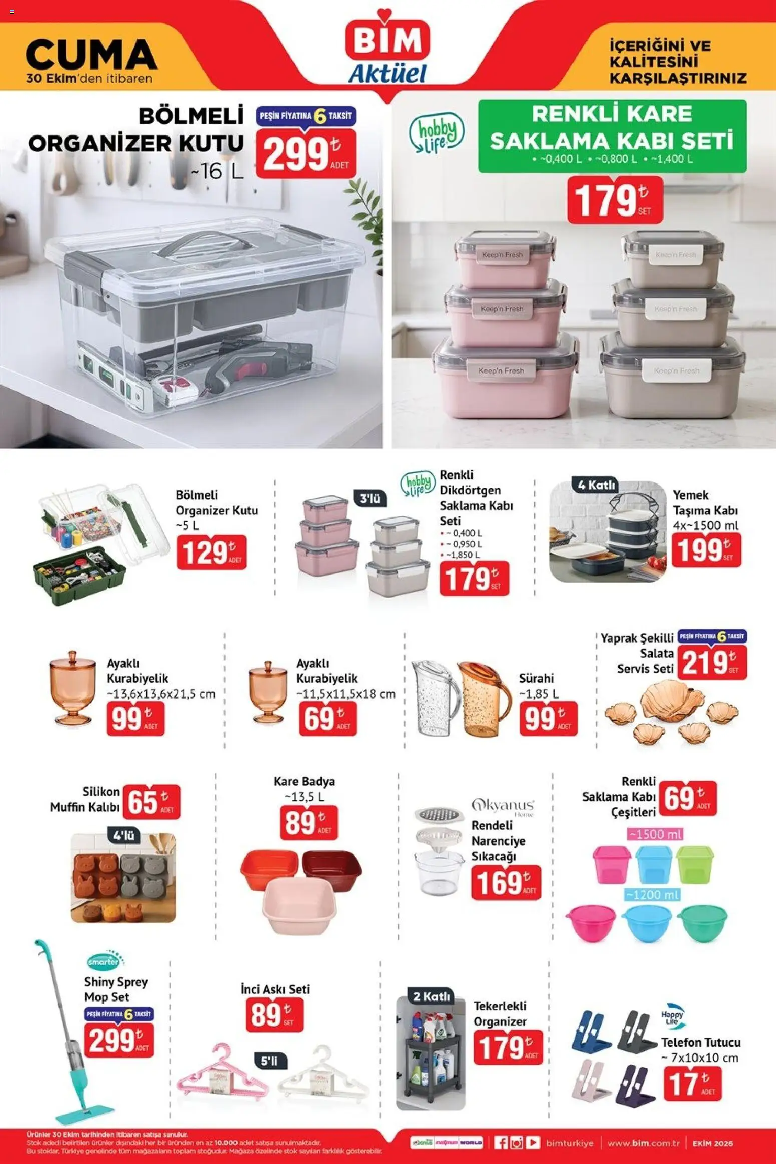 BİM - Katalog Cuma - 30 Ekim 2026 tarihinden itibaren geçerlidir | Sayfa: 3