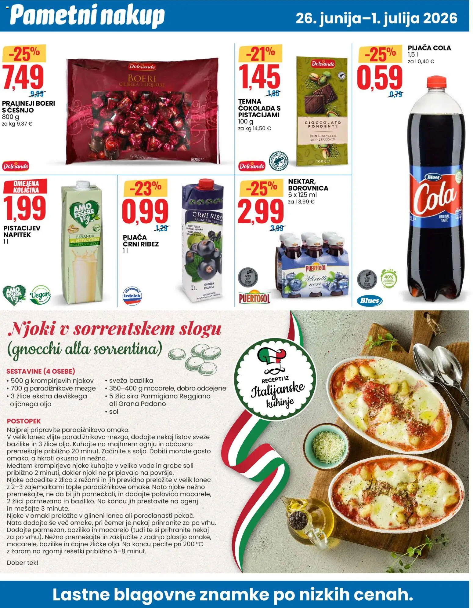 Novi Eurospin katalog ponudbe – veljaven od 26.06.2026 | Stran: 10 | Izdelki: Ribez, Cokolada, Ribe, Sol