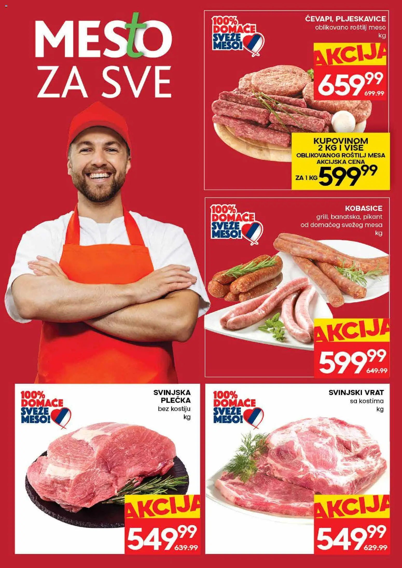Roda katalog - važi od 09.07.2026 | Strana: 4 | Proizvode: Pljeskavice, Svinjski vrat, Roštilj meso, Roštilj