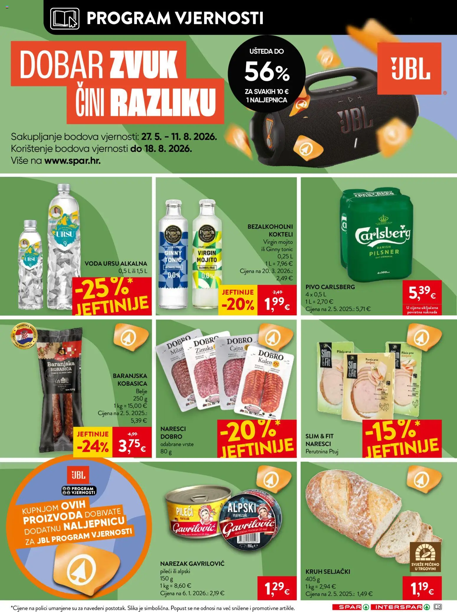 Spar katalog | vrijedi od 17.06.2026 | Stranica: 16 | Proizvodi: Kokteli, Pivo, Perutnina Ptuj, Kulen