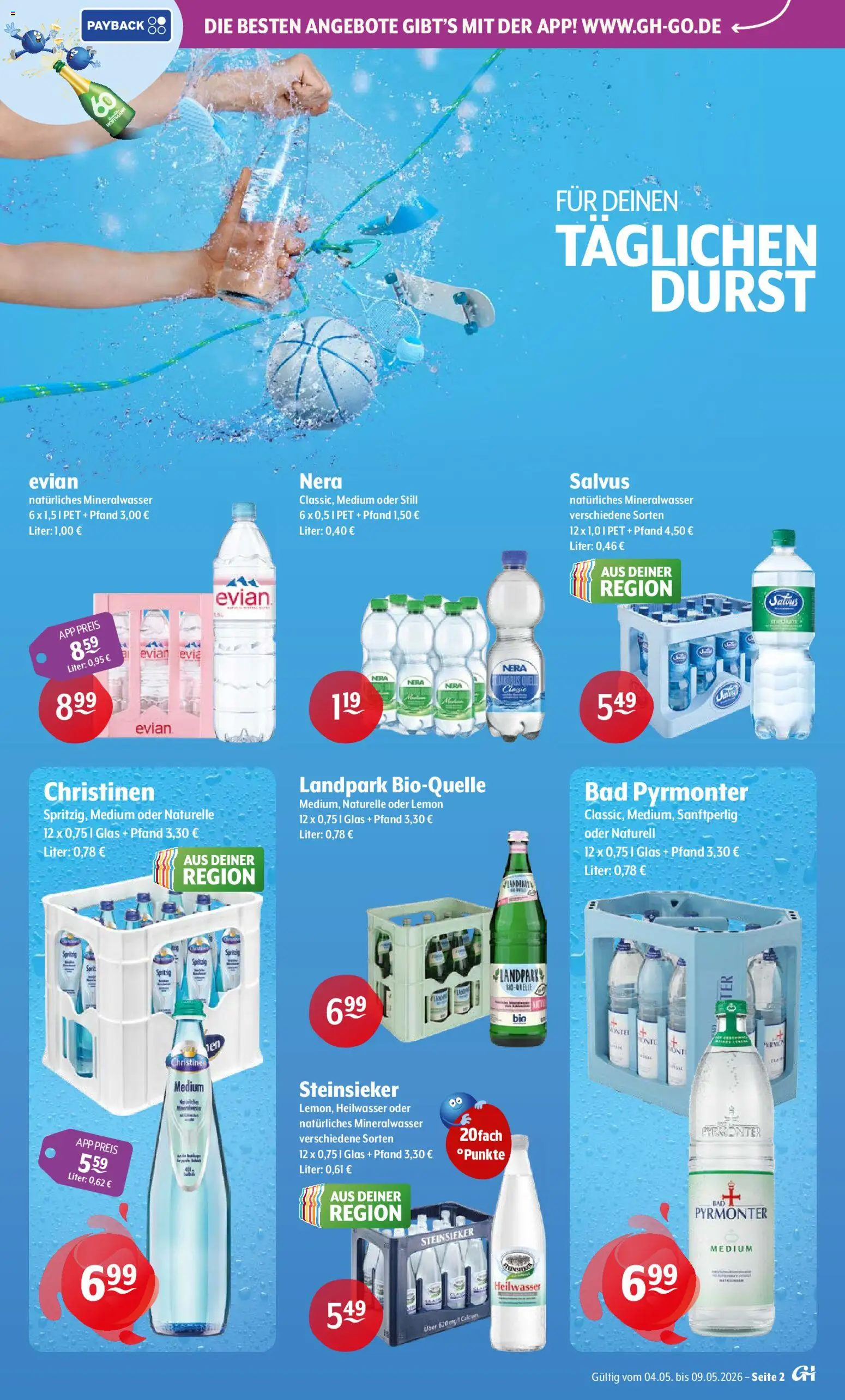 Getränke Hoffmann - Nordrhein - Westfalen – gültig ab 04.05.2026 | Seite: 2 | Produkte: Bad, Mineralwasser
