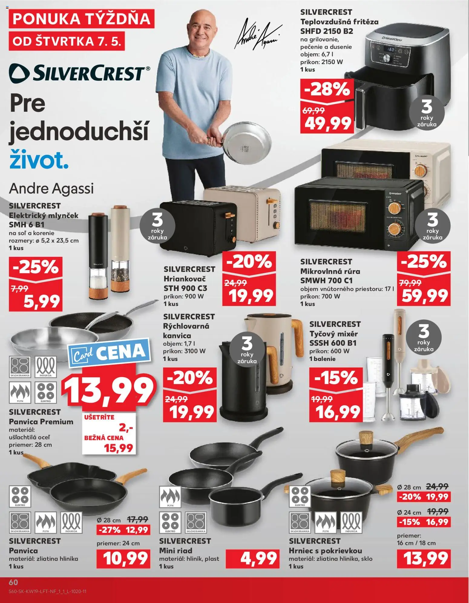 Nové Kaufland akcie – leták je platný od 07.05.2026 | Strana: 60 | Produkty: Fritéza, Teplovzdušná frítéza, Rúra, Mixér