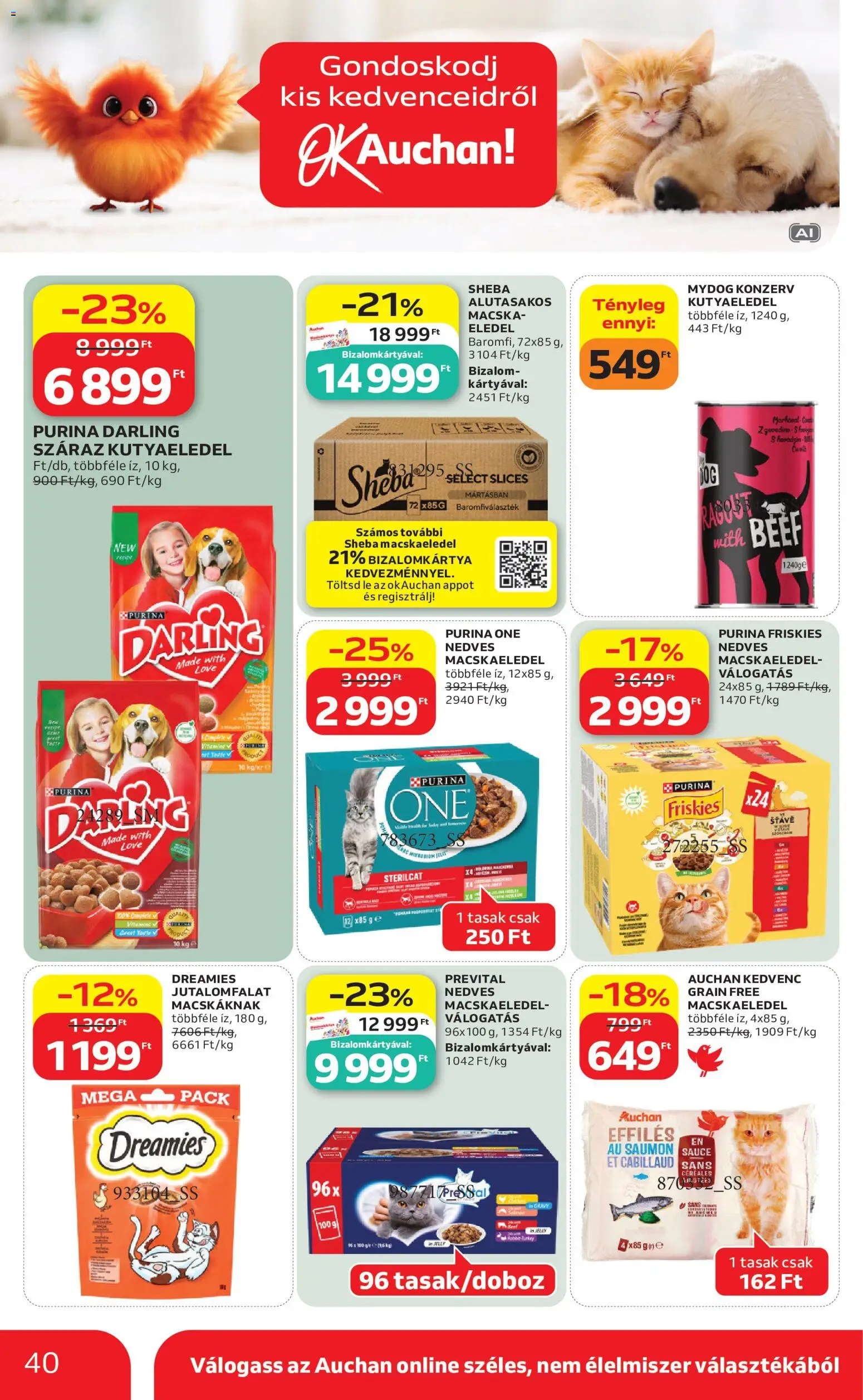 Auchan akciós ujság - amely érvényes a következő dátumtól: 2026.10.29. | Oldal: 40