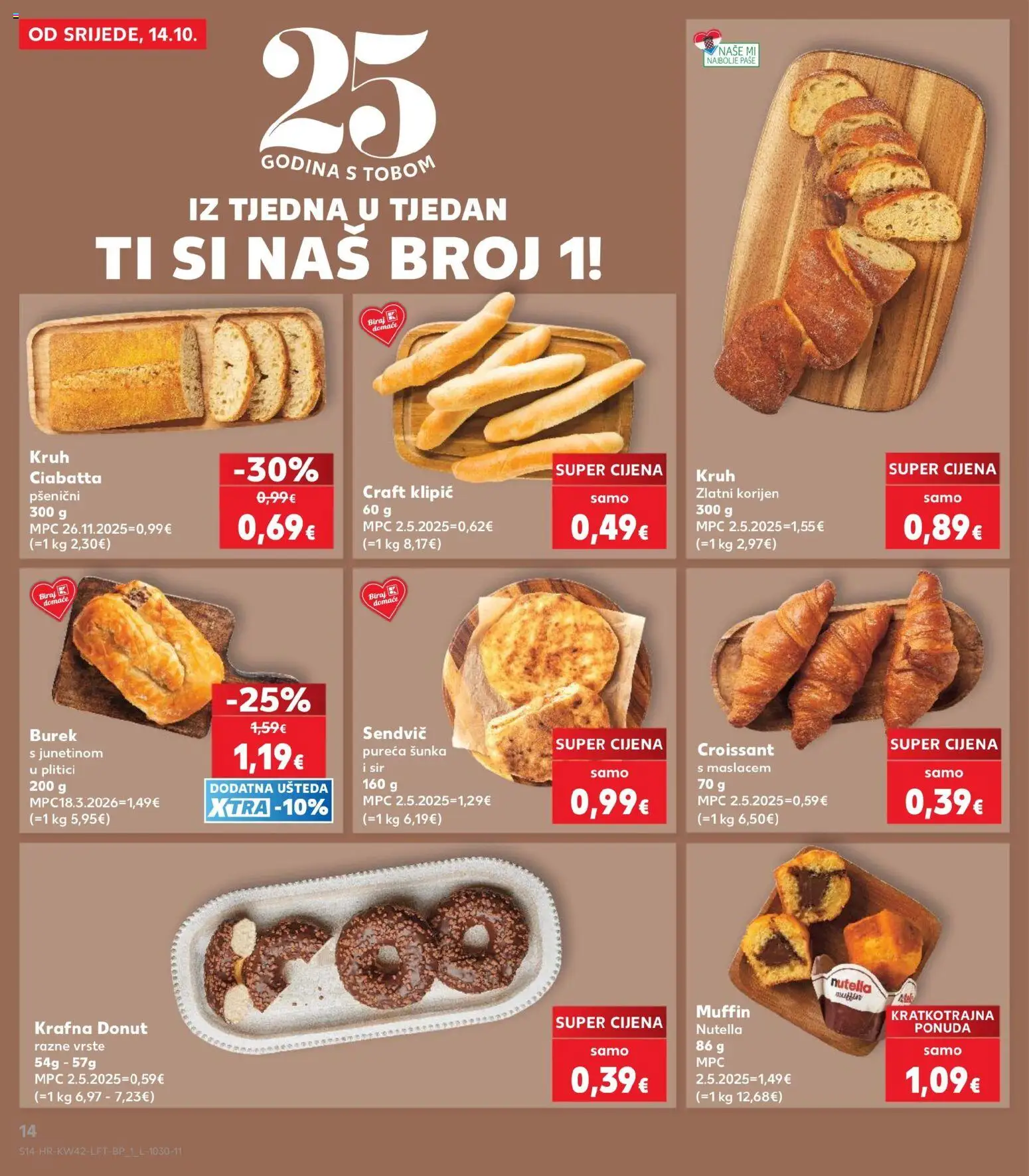 Kaufland HR akciós ujság - amely érvényes a következő dátumtól: 2026.10.14. | Oldal: 14