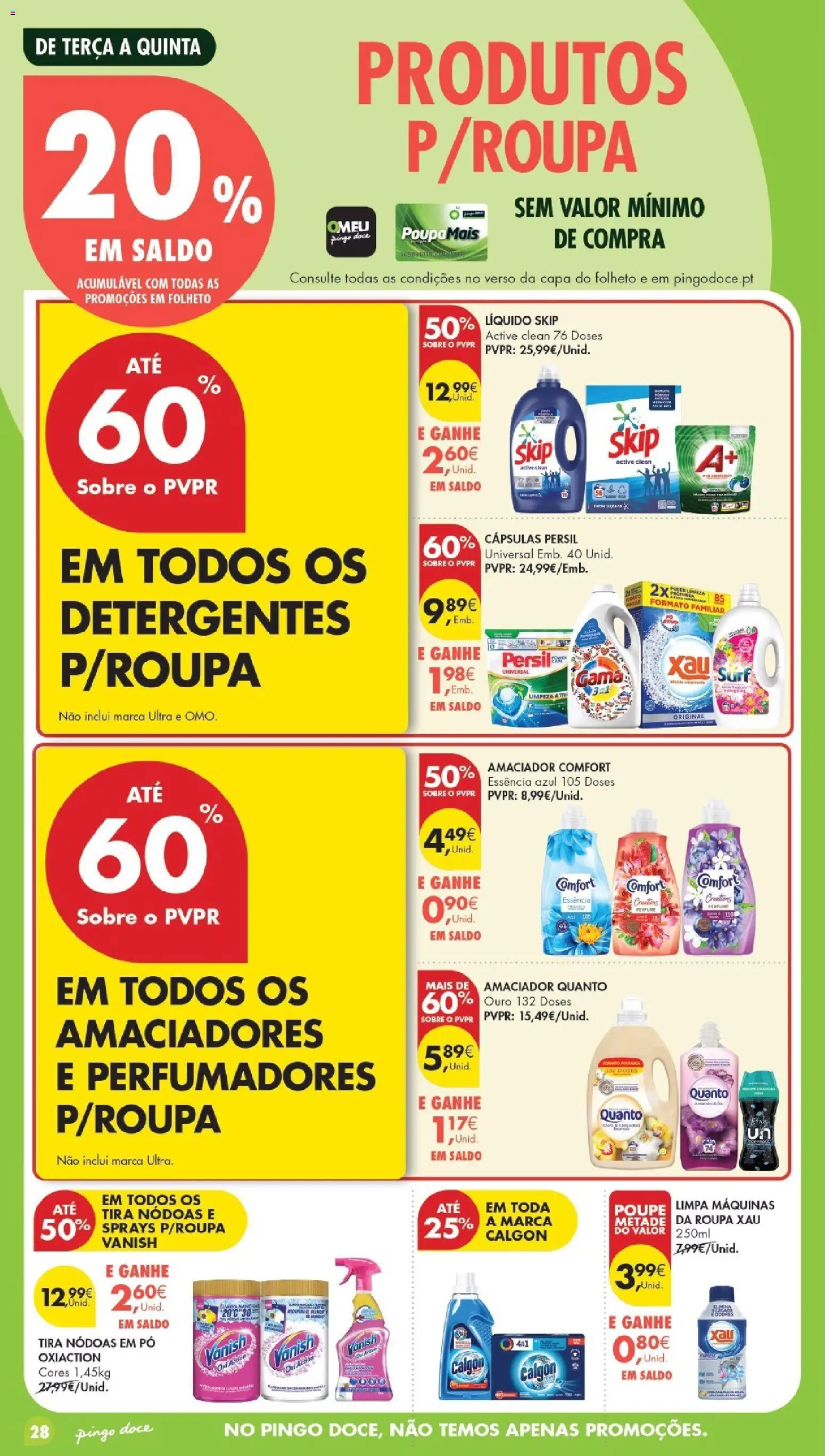 Pingo Doce folheto Poupe Esta Semana Madeira │ válido de 27/10/2026 | Página: 28 | Produtos: Perfume, Pó, Cápsulas, Persil