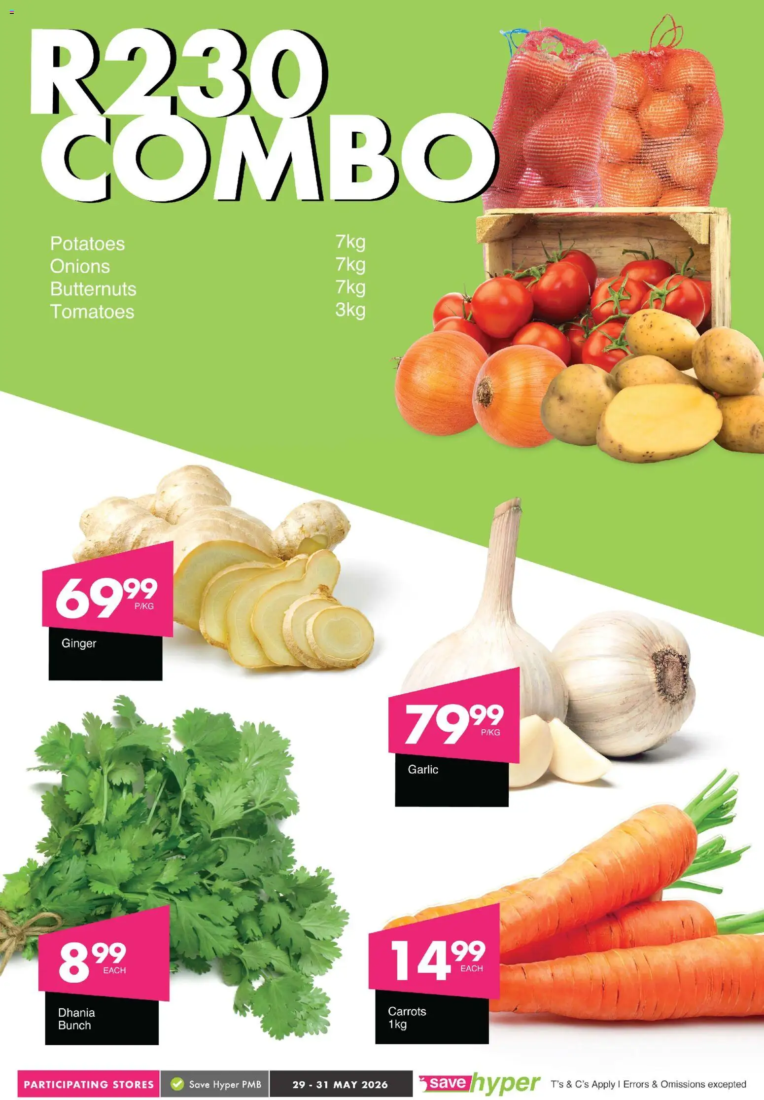 New Save catalogue – valid from 29.05.2026 | Page: 4 | Products: Tomatoes, Potatoes, Onions, Garlic