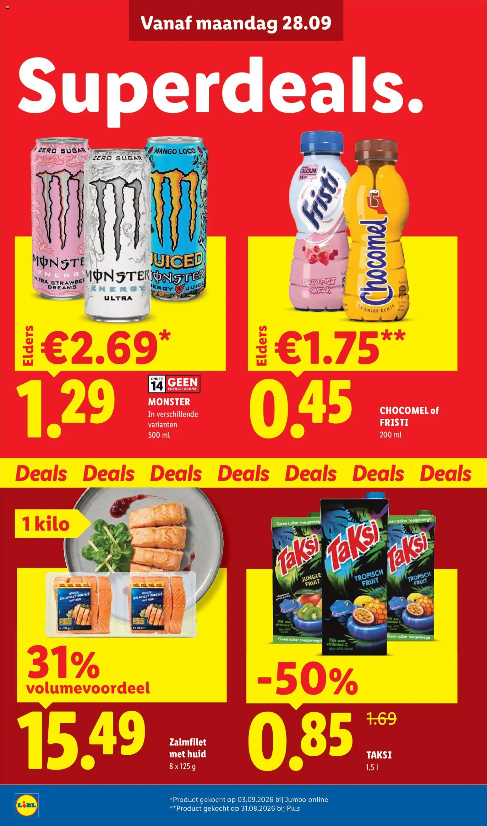 {H1} | Pagina: 2 | Producten: Monster, Energiedrank, Fruit, Vitamine C