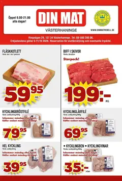 Din Mat erbjudanden - Förhandsvisning av reklamblad från butik Din Mat aktuell från 05/10/2026