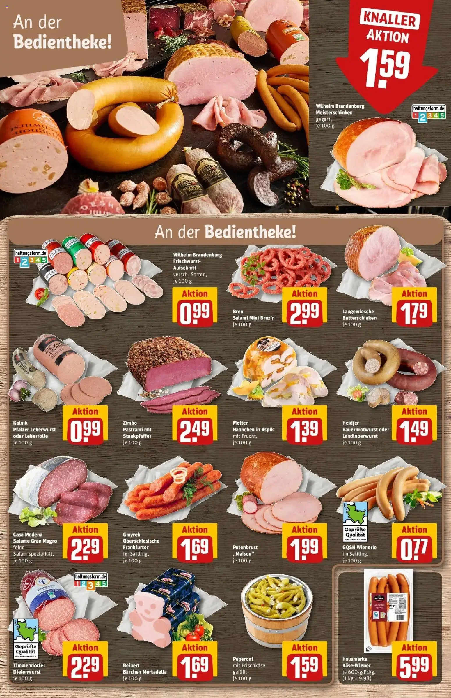 REWE Prospekt ab 03.08.2026 zum Blättern » Angebote | Seite: 10 | Produkte: Putenbrust, Hahnchen, Salami, Frischkase