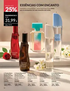 Pré-visualização Passion Dance Eau de Toilette em Spray para Ela, Narciso Negro. Rosa. Madeira de Sândalo. válido de 01.06.2026 | Página: 94 | Produtos: Eau de toilette, Óleo