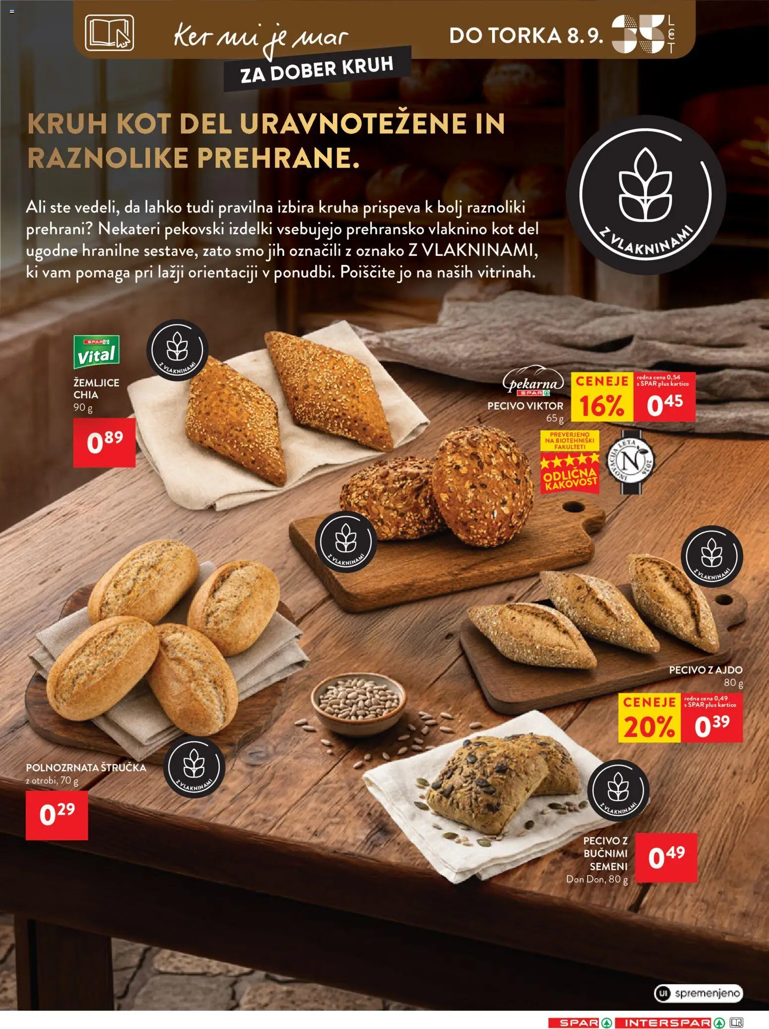 Novi Spar katalog ponudbe – veljaven od 02.09.2026 | Stran: 17 | Izdelki: Štručka, Pekarna, Kruh