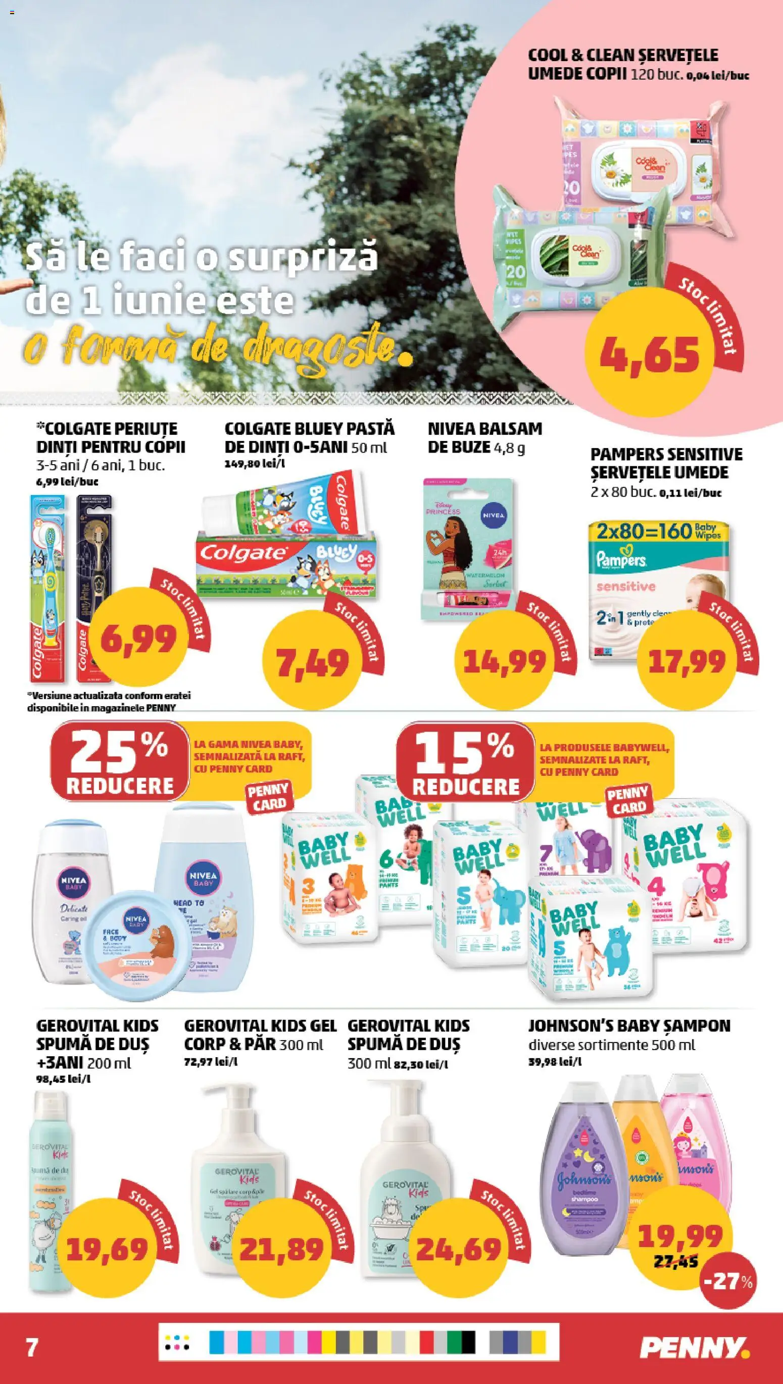 Noul catalog PENNY – valabil de la 27.05.2026 | Pagină: 7 | Produse: Pomelo, Duș, Balsam, Pastă de dinți